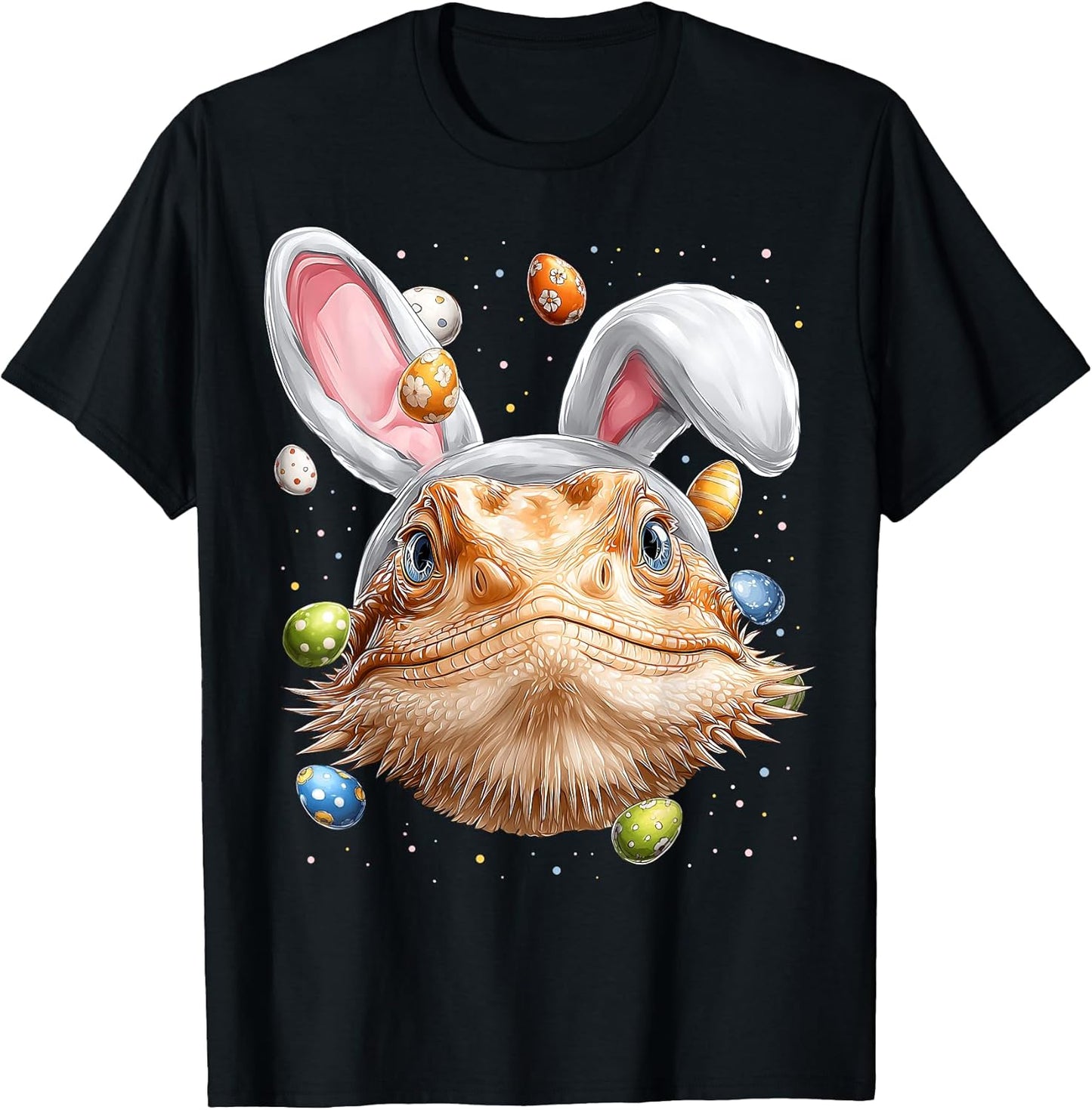 Bearded Dragon Lizard Easter Rabbit Ears Gifts Unisex T-shirt, Sweatshirt, Hoodie, Long Sleeve Tee - T-Shirt, Sweatshirt, Hoodie