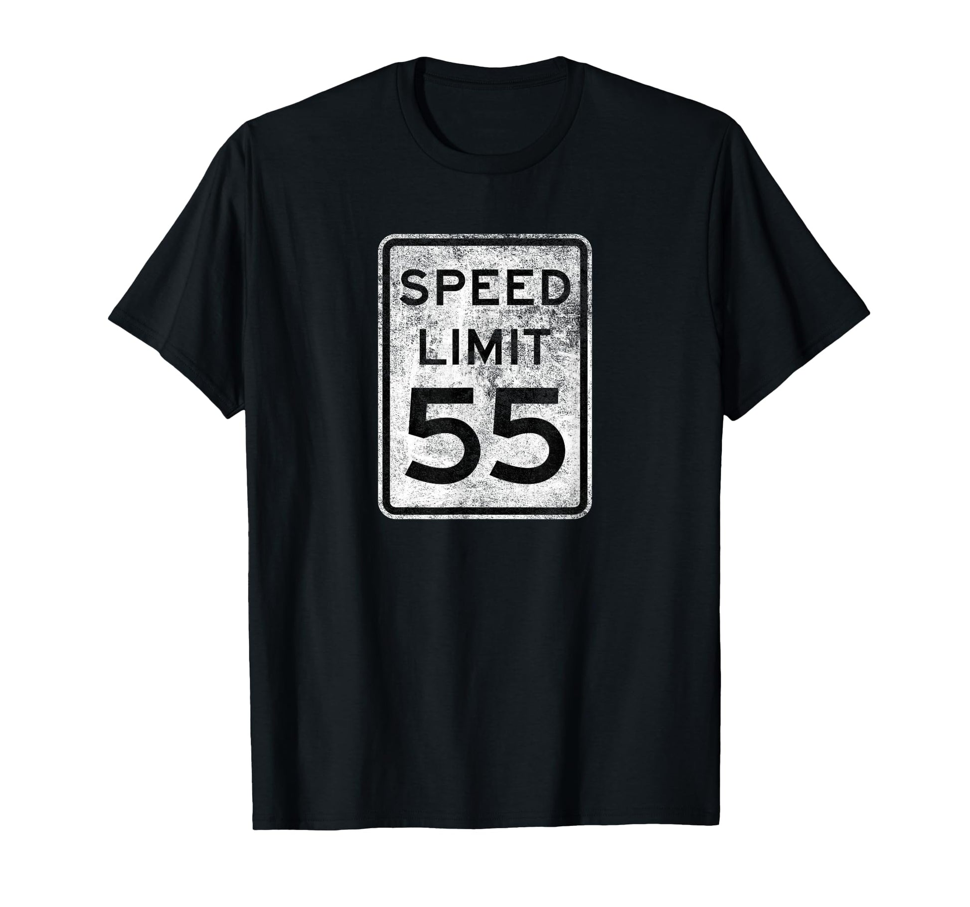 Speed Limit 55 Mph Road Sign Driving Fan T-Shirt - Graphic Print Men Women - T-Shirt, Sweatshirt, Hoodie