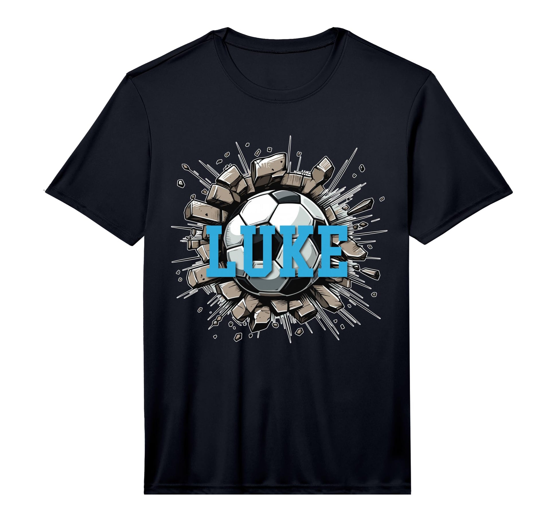 Luke Soccer Custom Name Performance T-Shirt - Streetwear Style Unisex - T-Shirt, Sweatshirt, Hoodie