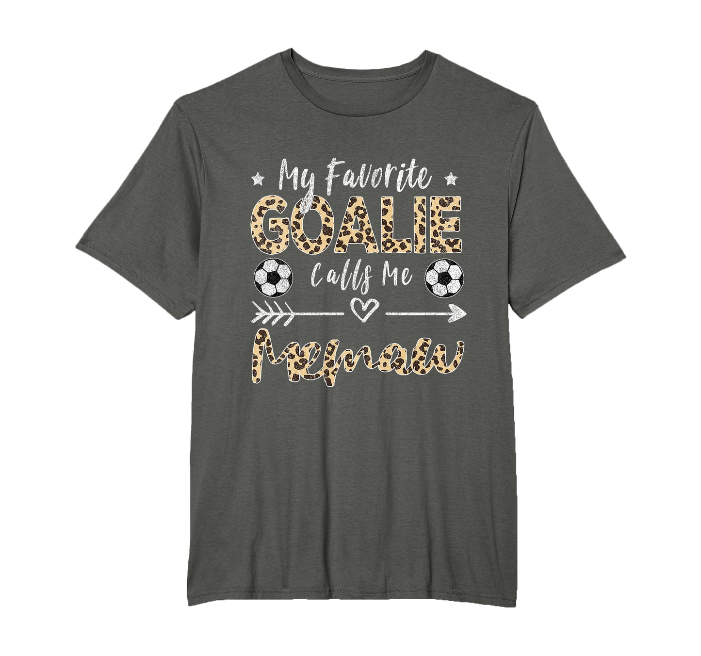 My Favorite Goalie Calls Me Memaw T-Shirt - Fun Novelty Design Unisex - T-Shirt, Sweatshirt, Hoodie
