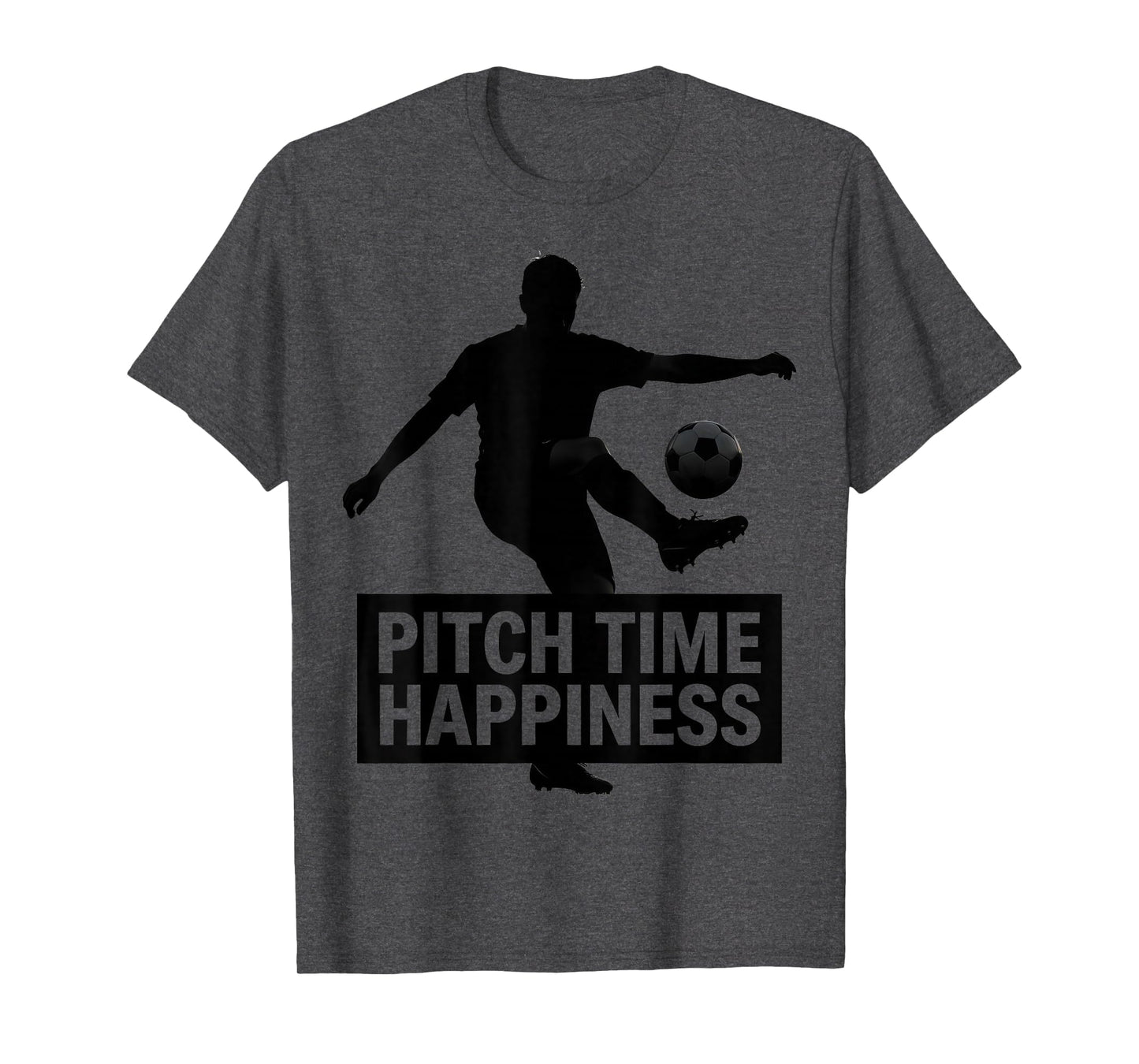 Pitch Time Happiness Soccer T-Shirt - Custom Art Print Unisex - T-Shirt, Sweatshirt, Hoodie