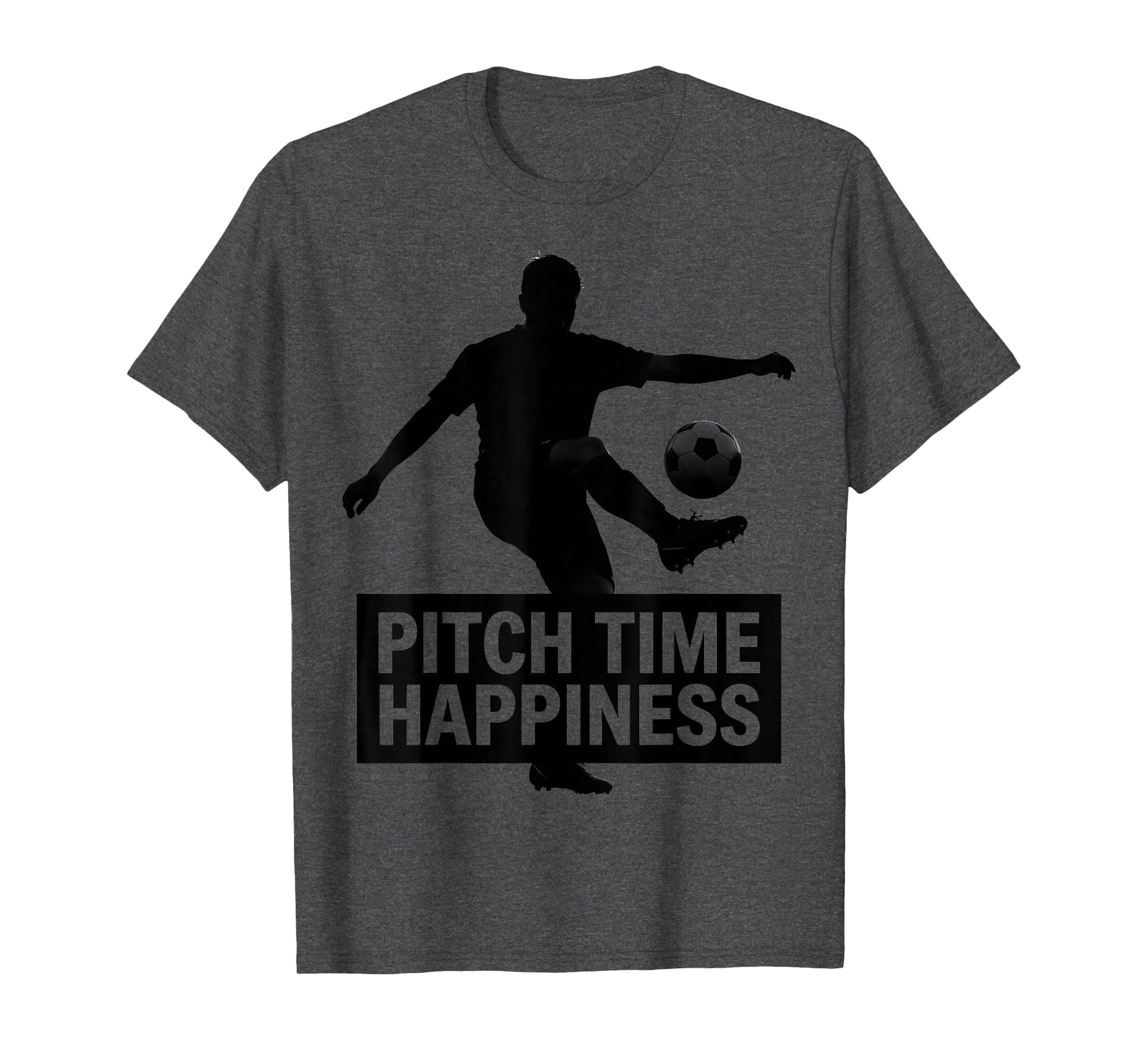 Pitch Time Happiness Soccer T-Shirt - Custom Art Print Unisex - T-Shirt, Sweatshirt, Hoodie