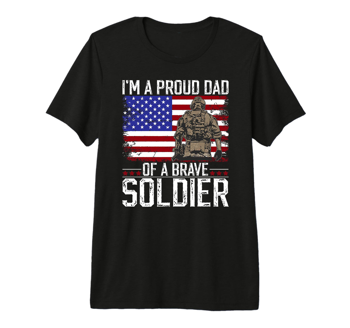 Mens Im Proud Dad Military Dad Us T-Shirt - Aesthetic Graphic Men Women - T-Shirt, Sweatshirt, Hoodie