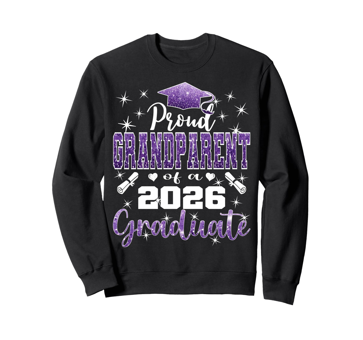Super Proud Grandparent 2026 Graduate Sweatshirt - Unique Graphic Unisex - T-Shirt, Sweatshirt, Hoodie