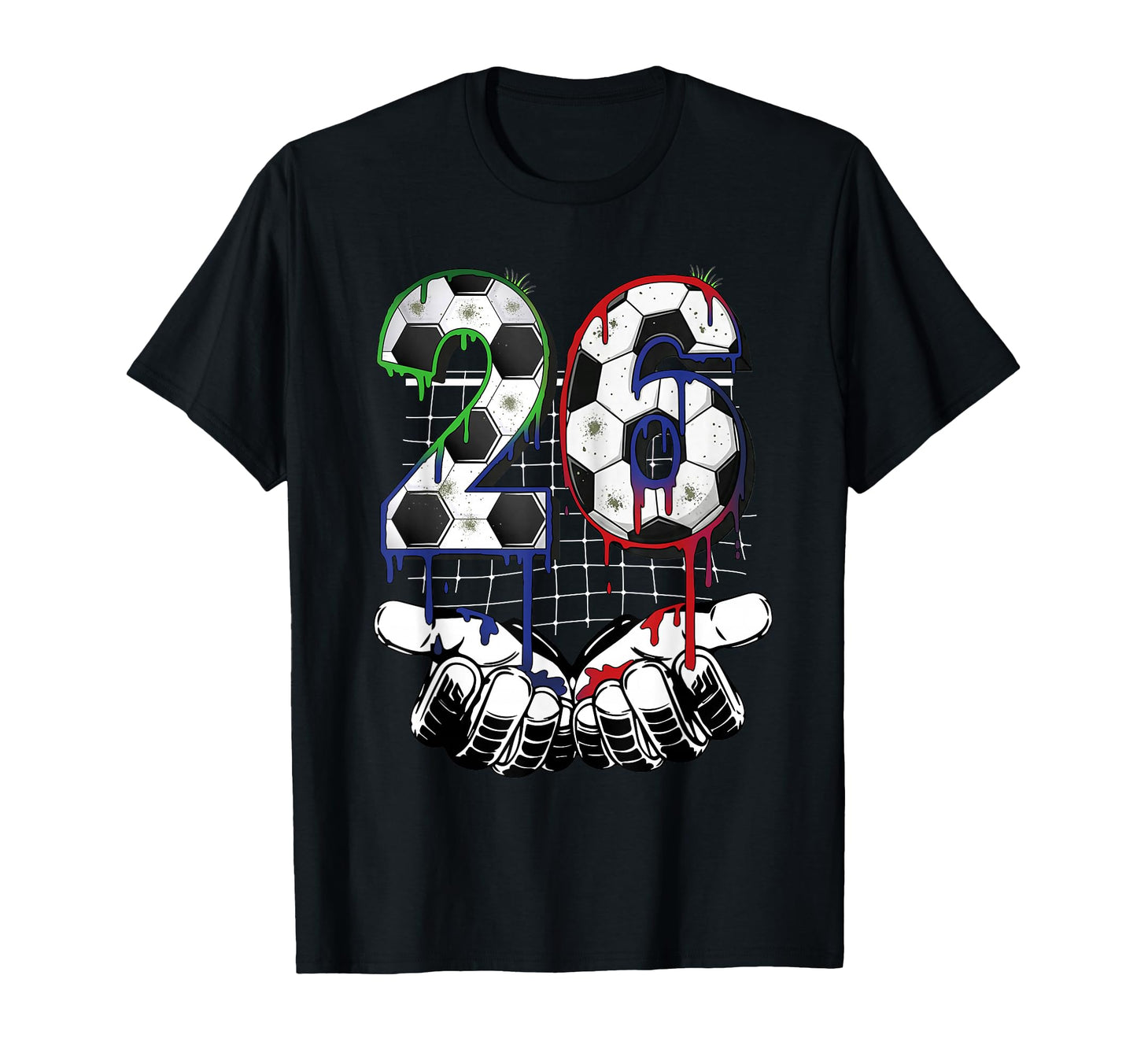 Soccer Ice Cream Drip Number 26 Soccer T-Shirt - Trendy Graphic for Adults - T-Shirt, Sweatshirt, Hoodie