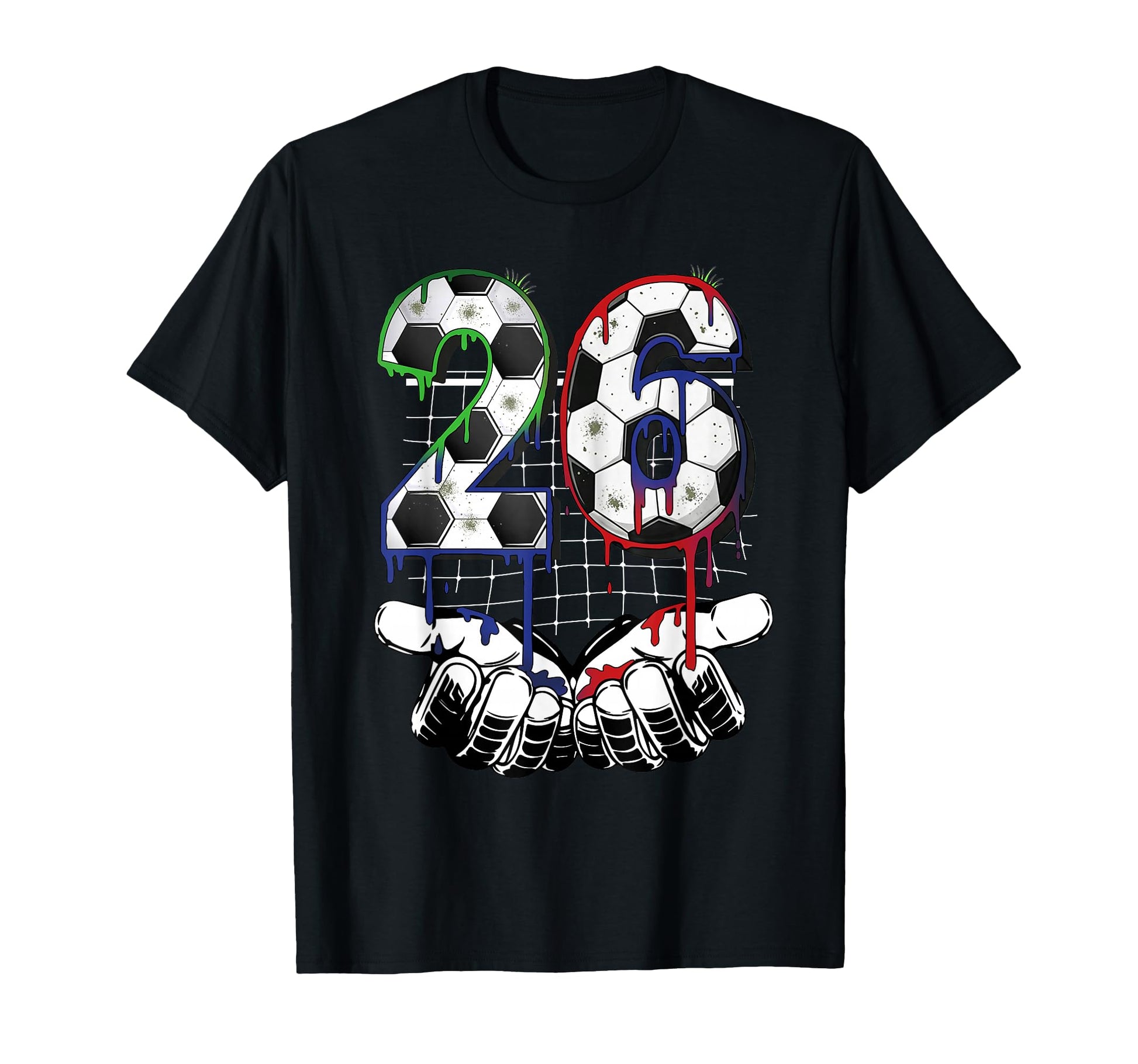 Soccer Ice Cream Drip Number 26 Soccer T-Shirt - Trendy Graphic for Adults - T-Shirt, Sweatshirt, Hoodie