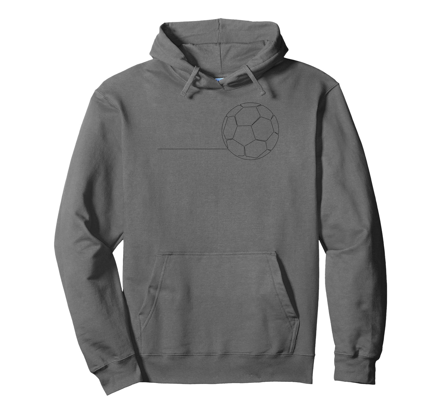 One Line Art Minimalist Soccer Coach Hoodie - Streetwear Style Unisex - T-Shirt, Sweatshirt, Hoodie