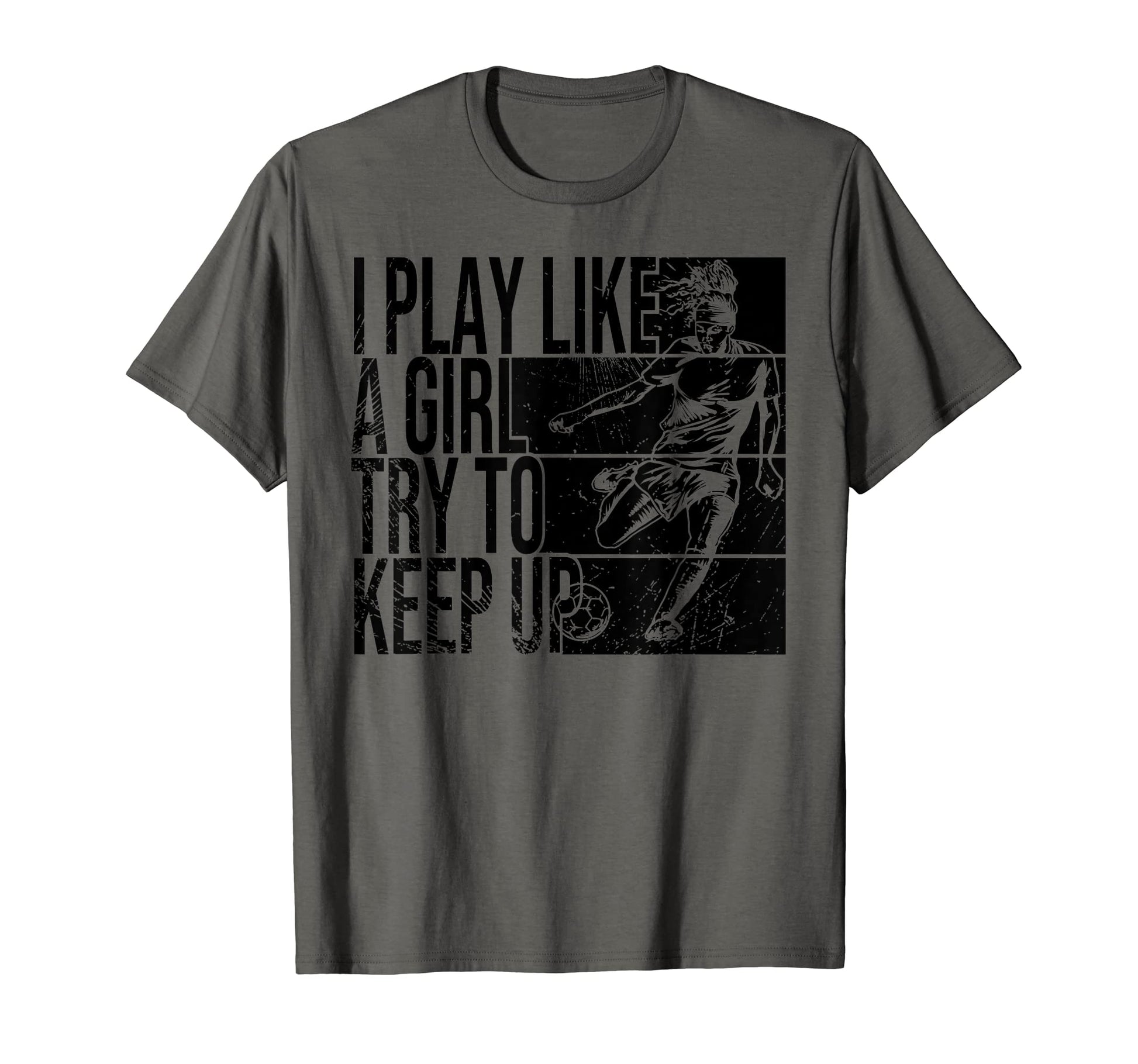 I Play Like Try To Keep Up Funny T-Shirt - Minimalist Print Men Women - T-Shirt, Sweatshirt, Hoodie