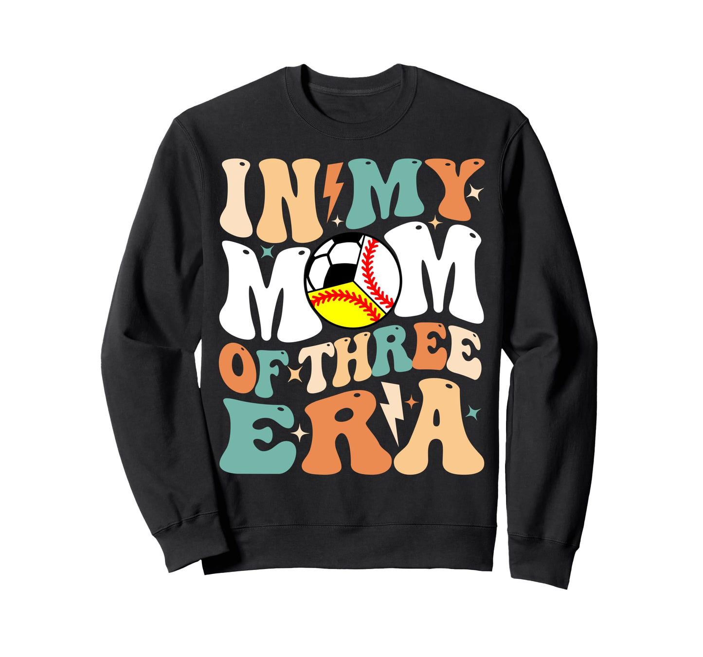My Baseball Softball Soccer Mom Era Sweatshirt - Graphic Print Unisex - T-Shirt, Sweatshirt, Hoodie