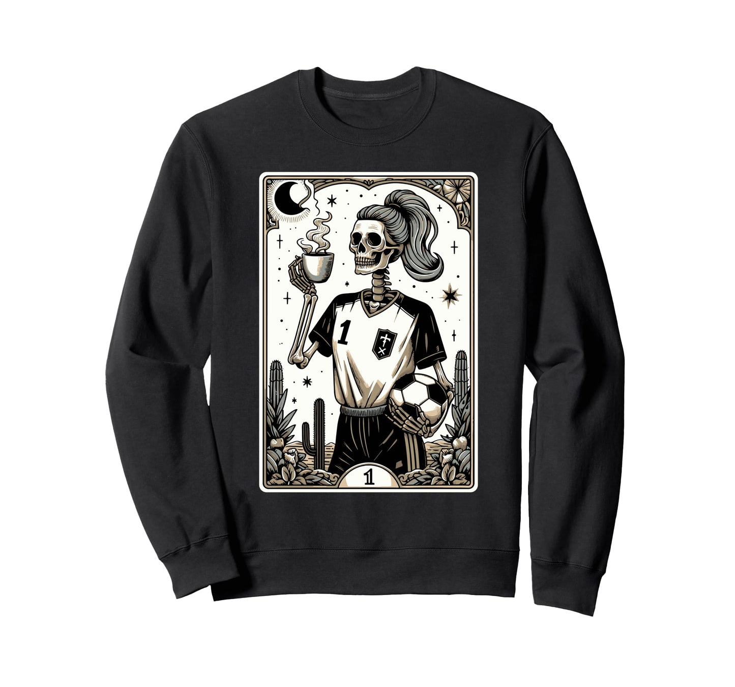 Soccer Mom Soccer Mum Tarot Card Sweatshirt - Casual Everyday Wear Unisex - T-Shirt, Sweatshirt, Hoodie