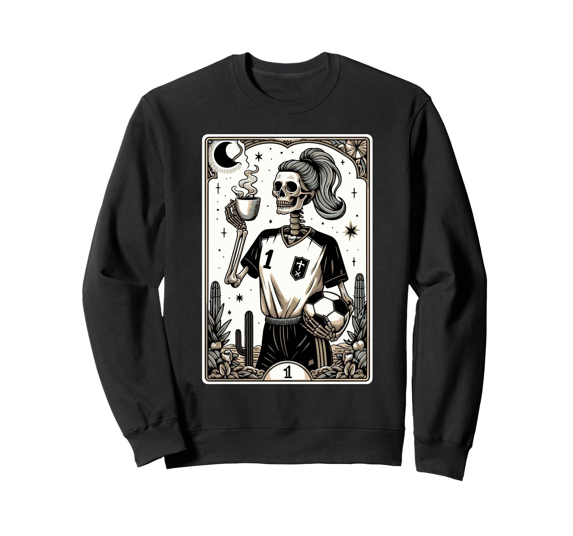Soccer Mom Soccer Mum Tarot Card Sweatshirt - Casual Everyday Wear Unisex - T-Shirt, Sweatshirt, Hoodie
