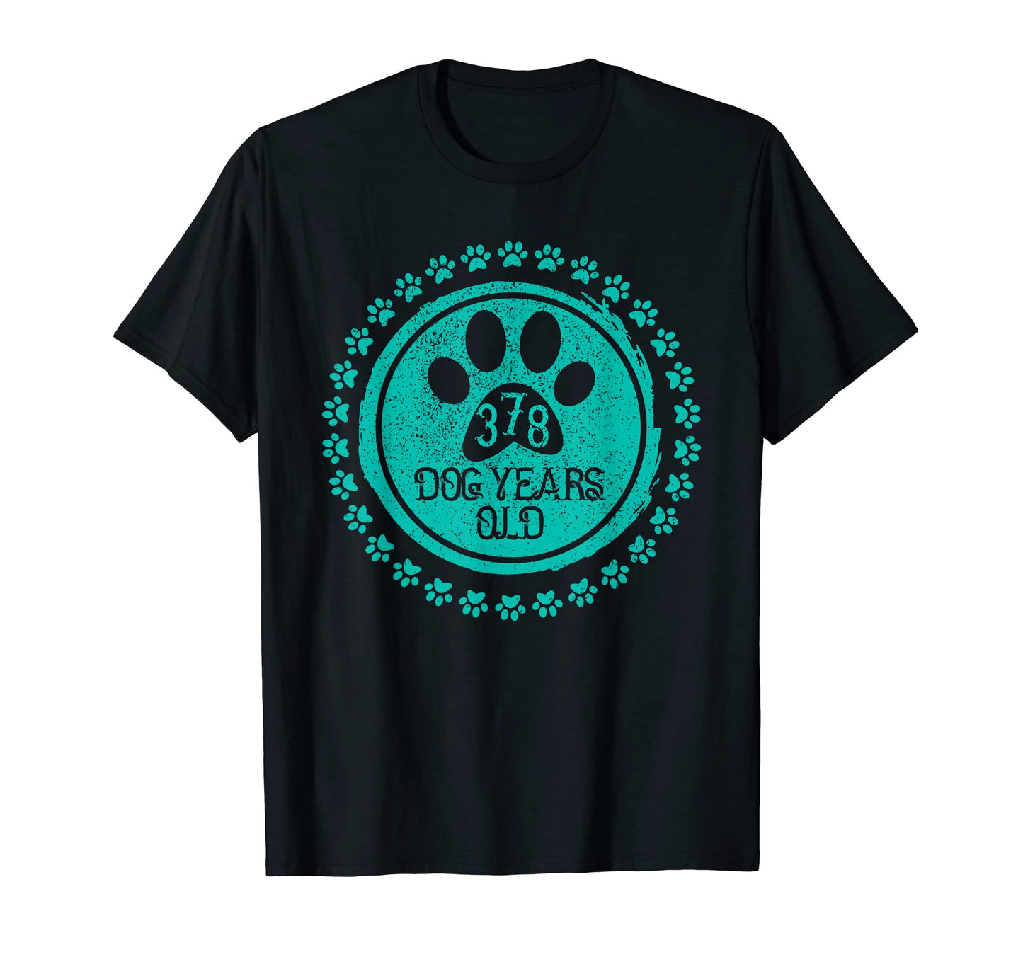 378 Dog Years Old 54Th Birthday Funny T-Shirt - Trendy Graphic for Adults - T-Shirt, Sweatshirt, Hoodie
