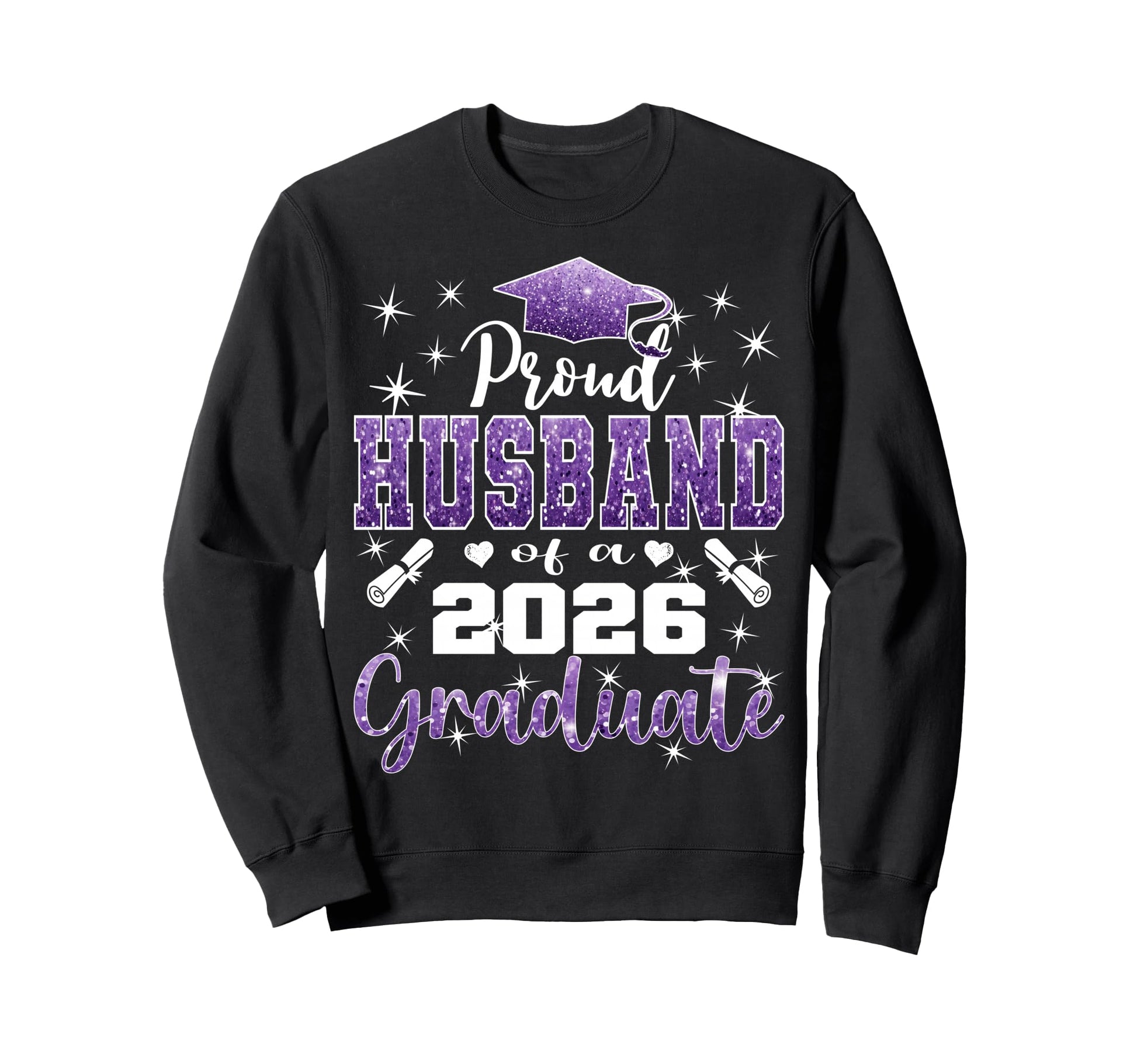 Super Proud Husband 2026 Graduate Sweatshirt - Custom Art Print for Adults - T-Shirt, Sweatshirt, Hoodie