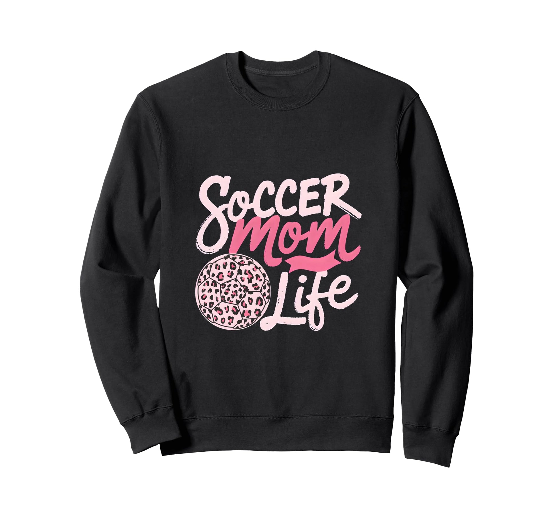 Soccer Mom Life Leopard Mama Sweatshirt - Aesthetic Graphic Unisex - T-Shirt, Sweatshirt, Hoodie