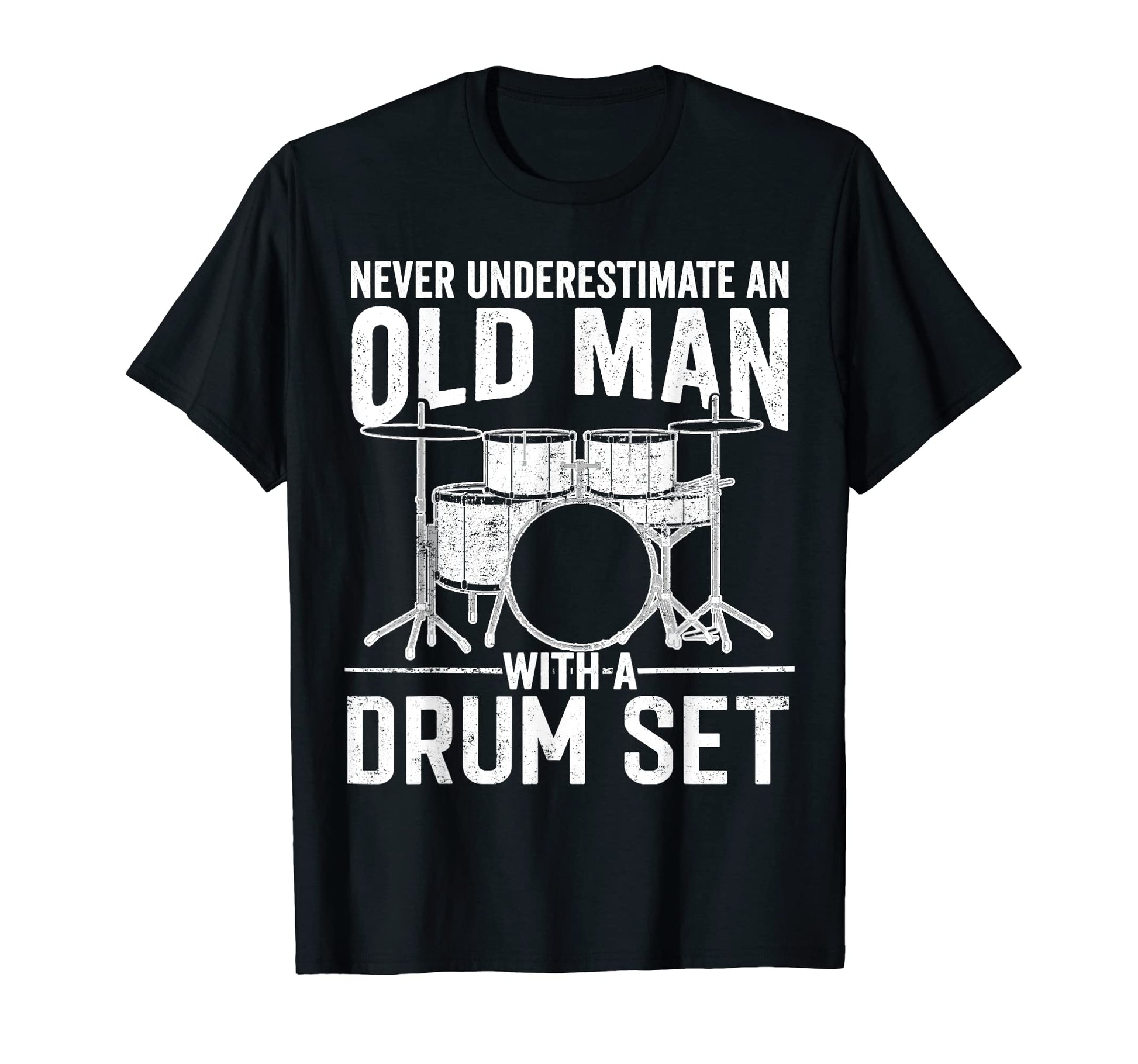Drummer Dad Drum Set Art Player Kit T-Shirt - Unique Graphic Unisex - T-Shirt, Sweatshirt, Hoodie