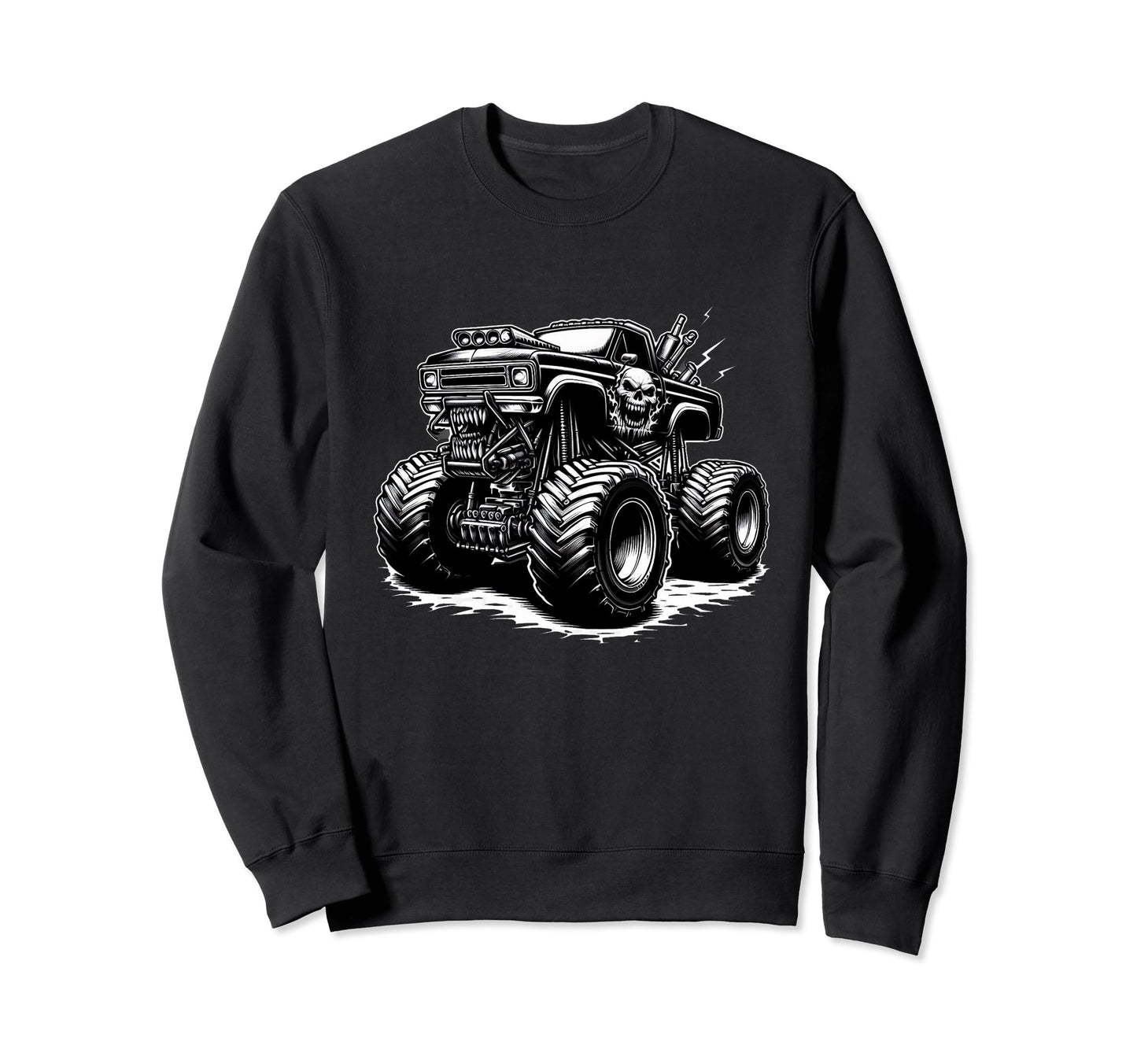 Monster Truck Dad Fathers Day Click More T-Shirt - Novelty Apparel Unisex - T-Shirt, Sweatshirt, Hoodie
