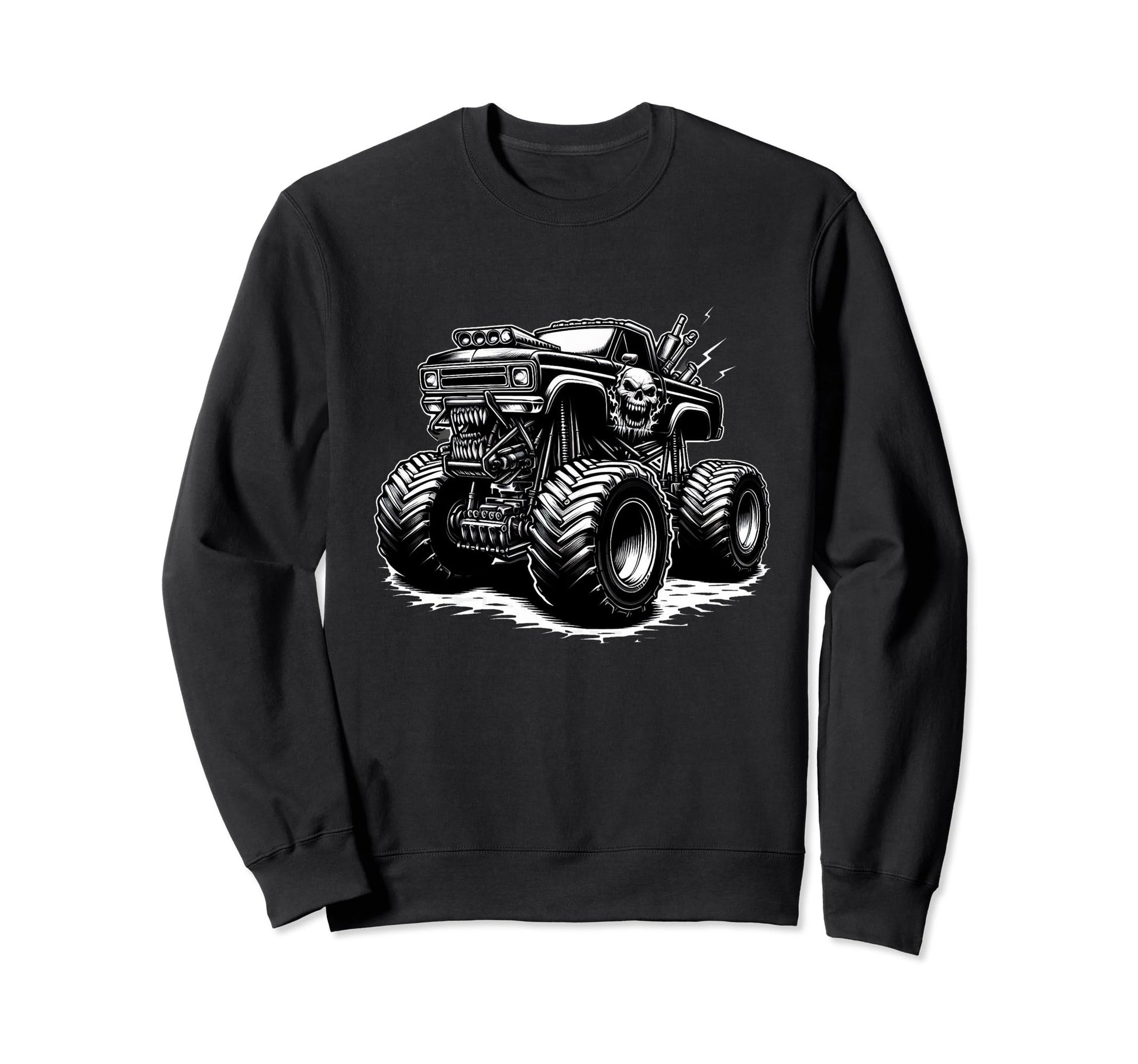 Monster Truck Dad Fathers Day Click More T-Shirt - Novelty Apparel Unisex - T-Shirt, Sweatshirt, Hoodie