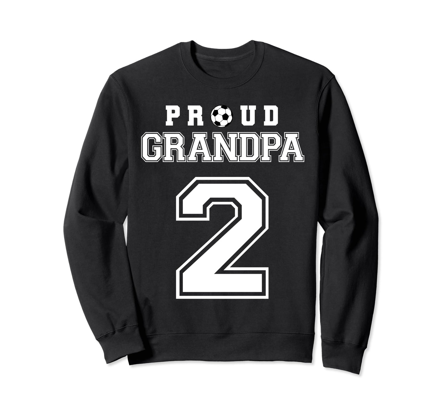 Number 2 Custom Proud Soccer Futbol Sweatshirt - Aesthetic Graphic Unisex - T-Shirt, Sweatshirt, Hoodie