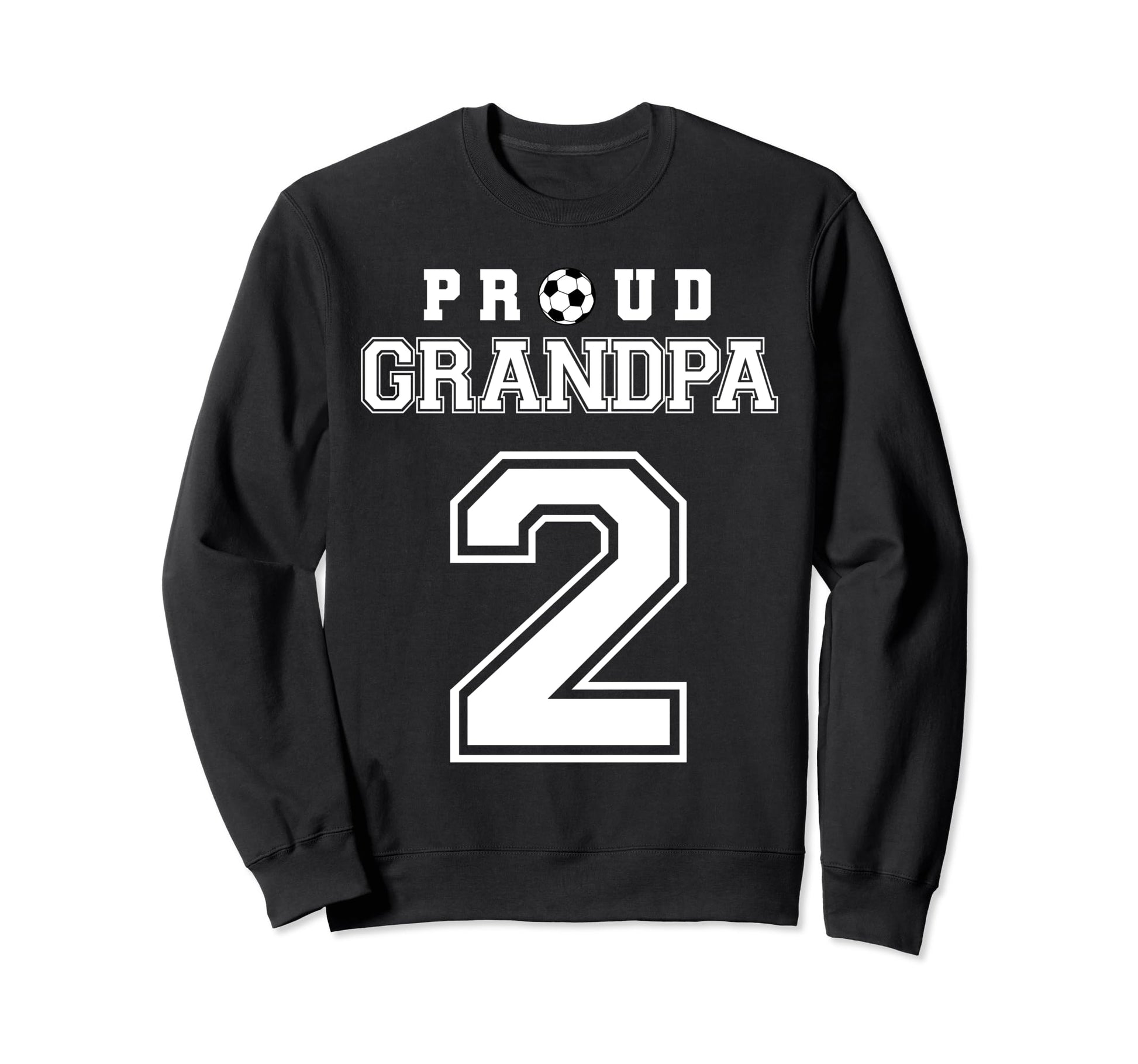 Number 2 Custom Proud Soccer Futbol Sweatshirt - Aesthetic Graphic Unisex - T-Shirt, Sweatshirt, Hoodie