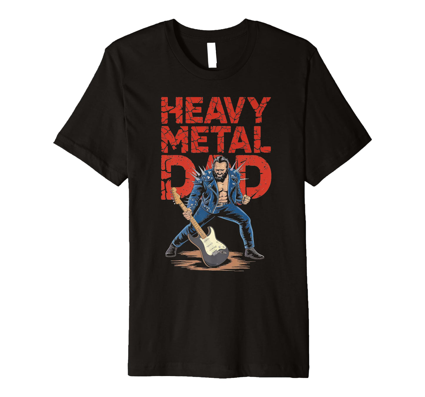 Heavy Metal Dad Musician Guitar Art T-Shirt - Streetwear Style Unisex - T-Shirt, Sweatshirt, Hoodie