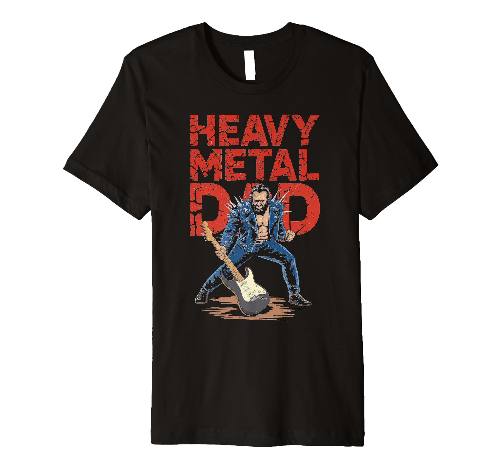 Heavy Metal Dad Musician Guitar Art T-Shirt - Streetwear Style Unisex - T-Shirt, Sweatshirt, Hoodie