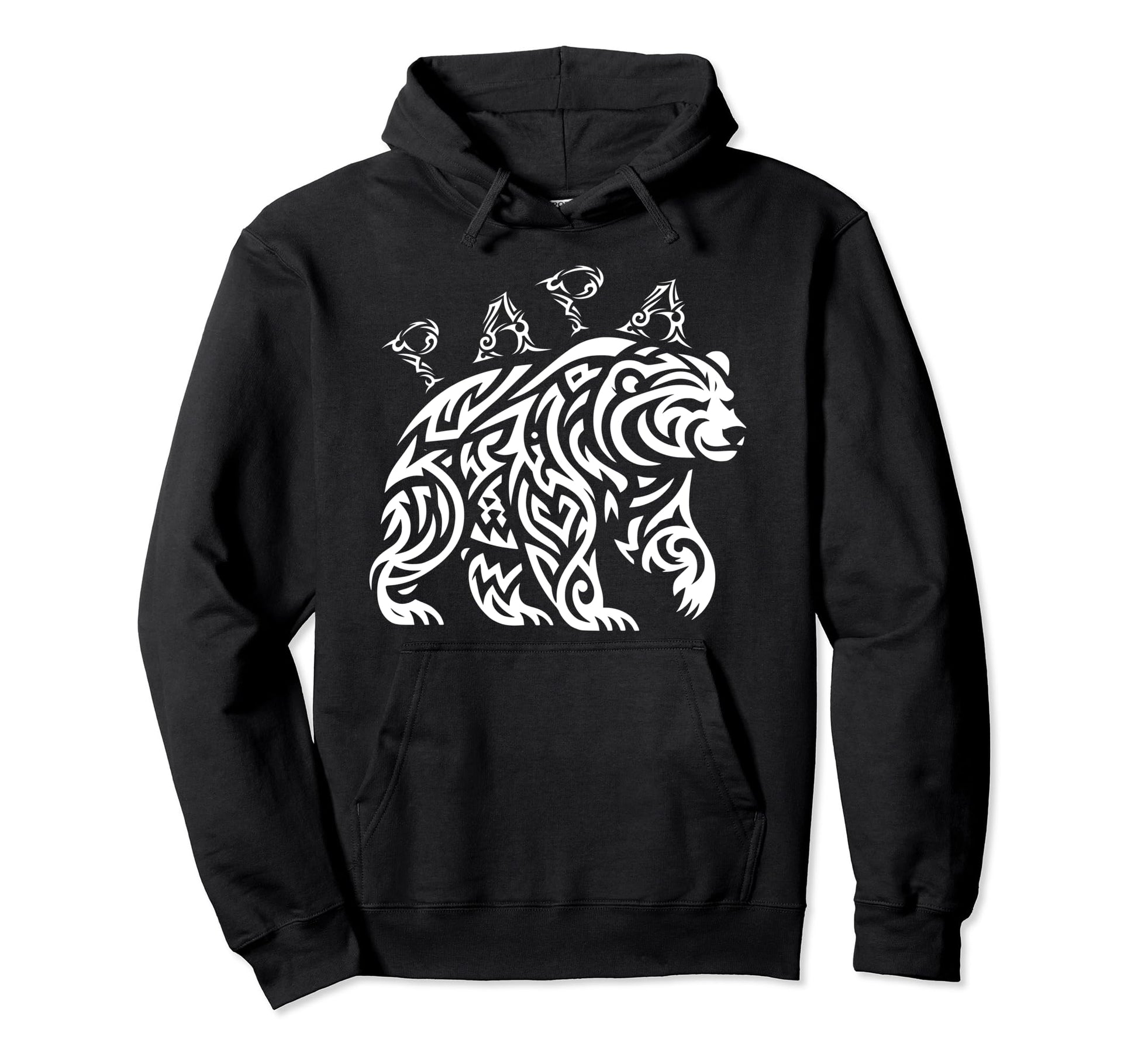 Tribal Papa Grizzly Bear Hoodie - Fun Novelty Design Men Women - T-Shirt, Sweatshirt, Hoodie