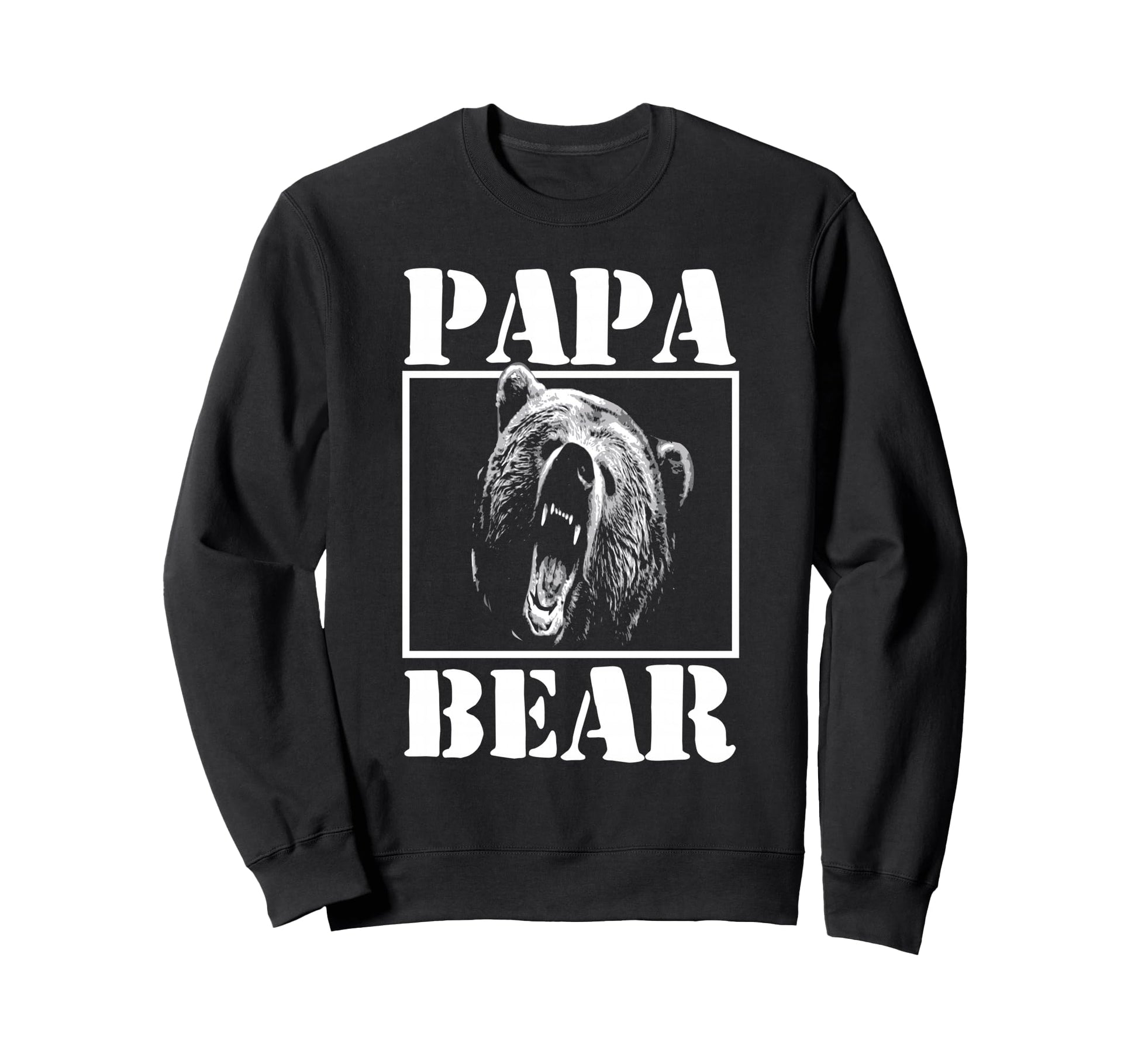 Mens Papa Bear Funny Fathers Day Dad Sweatshirt - Trendy Graphic Men Women - T-Shirt, Sweatshirt, Hoodie