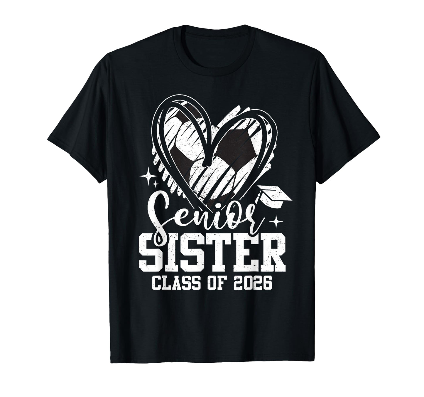 Senior Sister Class 2026 Soccer T-Shirt - Graphic Print Men Women - T-Shirt, Sweatshirt, Hoodie