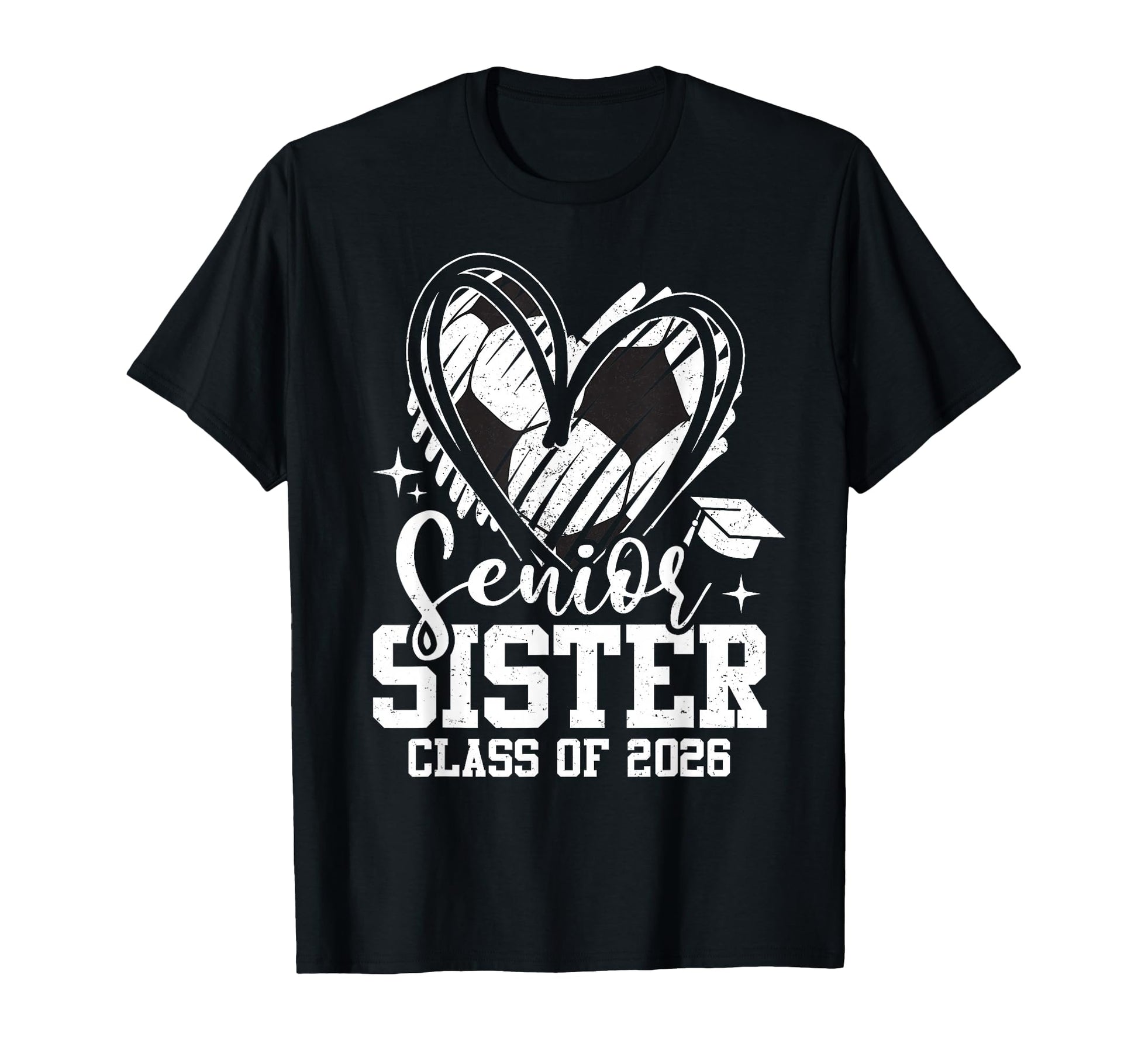 Senior Sister Class 2026 Soccer T-Shirt - Graphic Print Men Women - T-Shirt, Sweatshirt, Hoodie