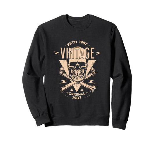 1987 T Shirts Funny 1987 Birthday Sweatshirt - Graphic Print for Adults - T-Shirt, Sweatshirt, Hoodie