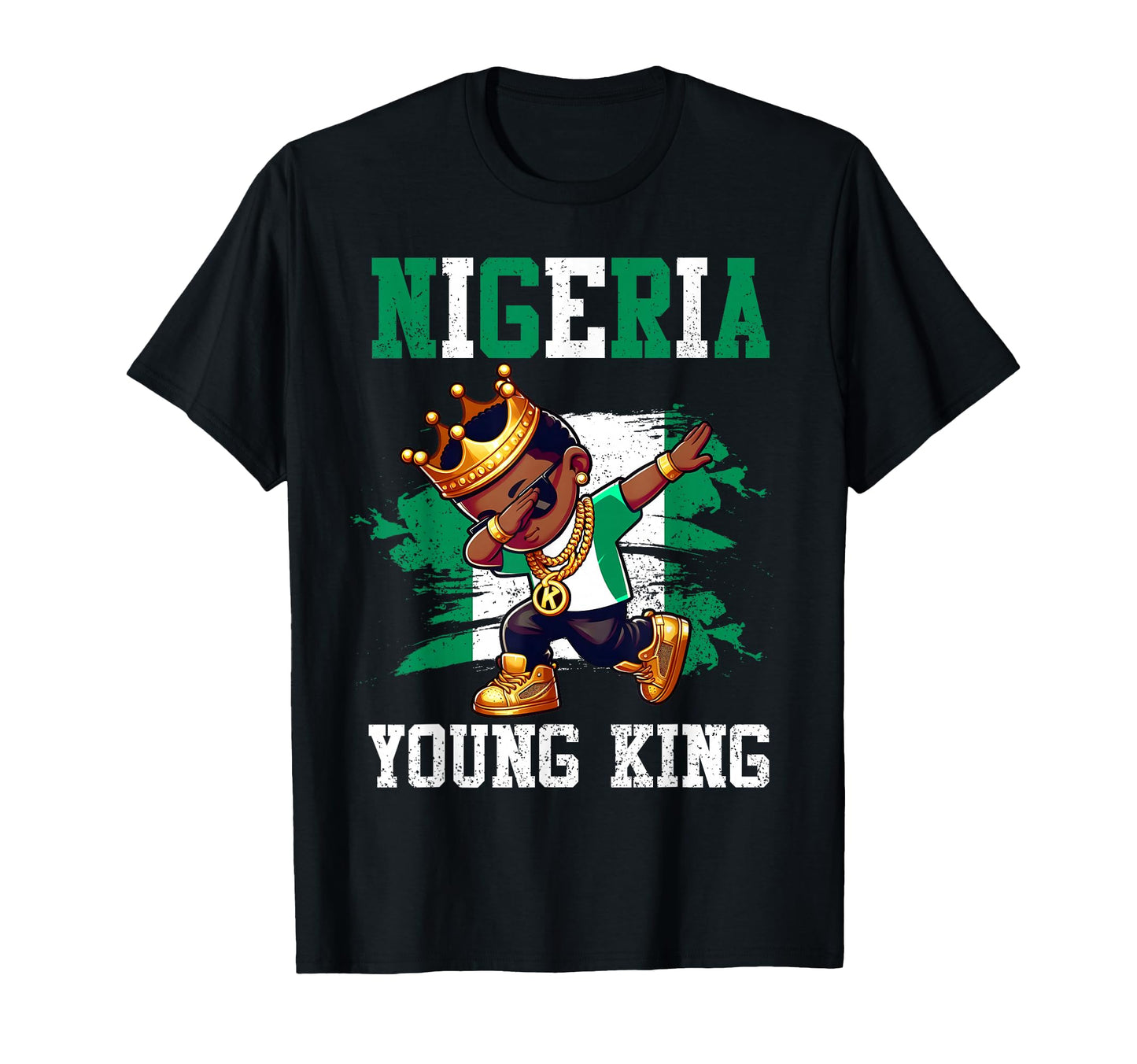 Nigeria Young King Nigerian African T-Shirt - Graphic Print Men Women - T-Shirt, Sweatshirt, Hoodie