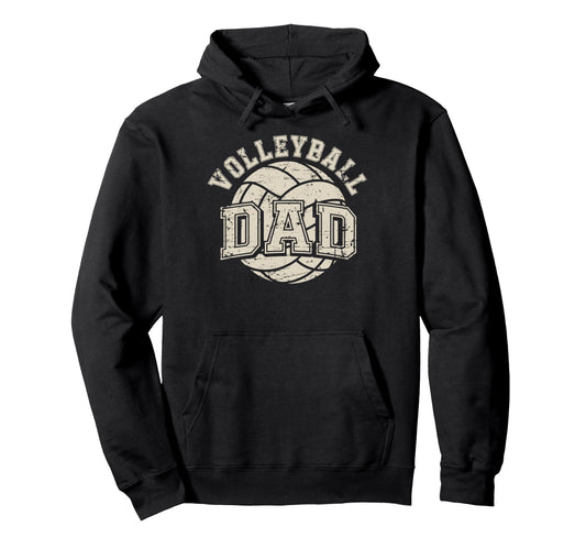 Ball Volleyball Dad Father Sport Fan Hoodie - Custom Art Print Unisex - T-Shirt, Sweatshirt, Hoodie