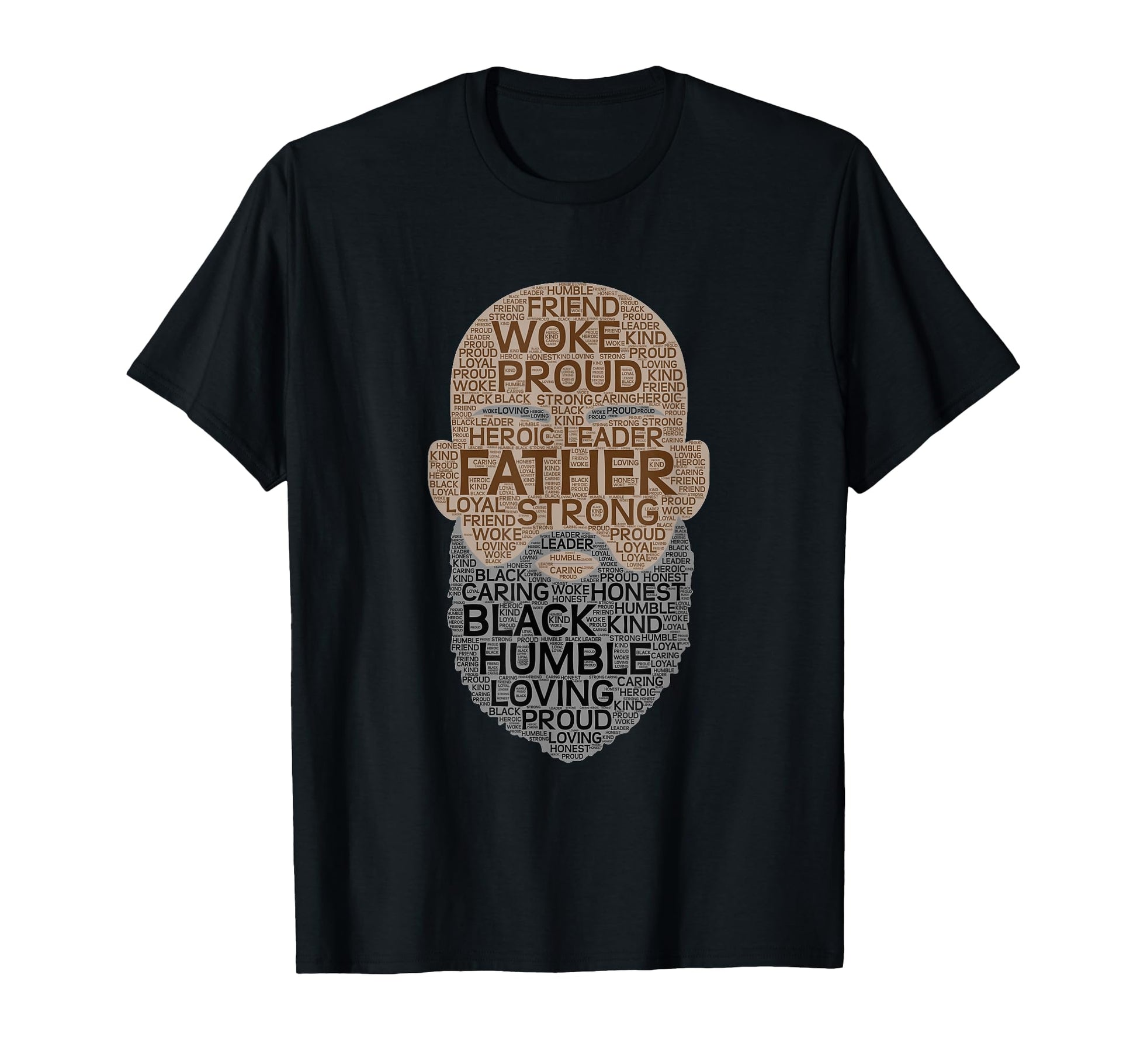 African American Father Bald Bearded T-Shirt - Fun Novelty Design Unisex - T-Shirt, Sweatshirt, Hoodie