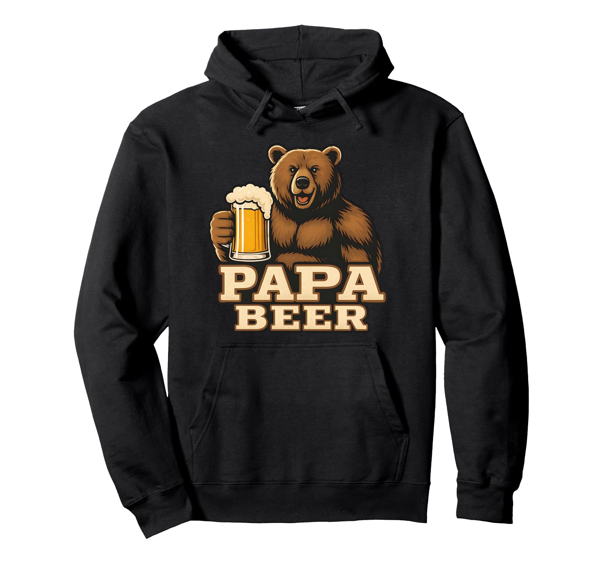 Funny Fathers Day Birthday Papa Beer Papa Hoodie - Trendy Graphic Unisex - T-Shirt, Sweatshirt, Hoodie