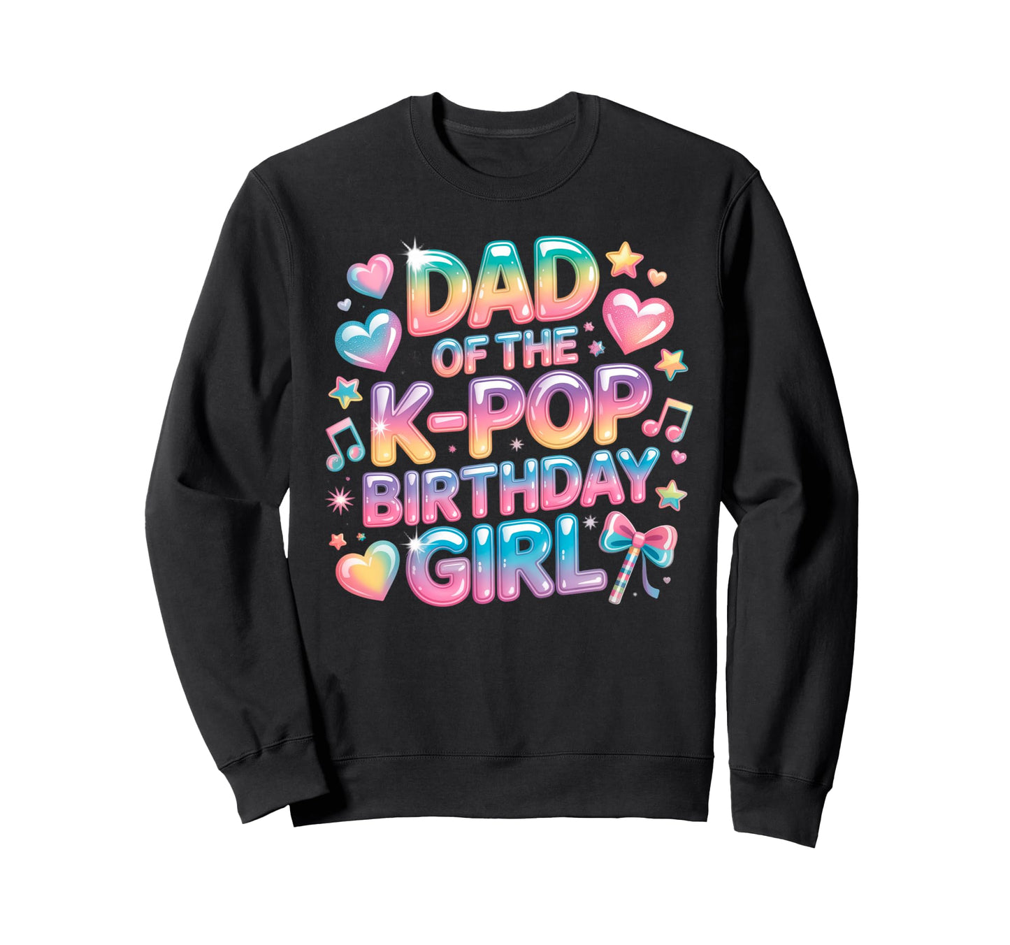 Dad K Pop Birthday Korean Music Sweatshirt - Minimalist Print Men Women - T-Shirt, Sweatshirt, Hoodie