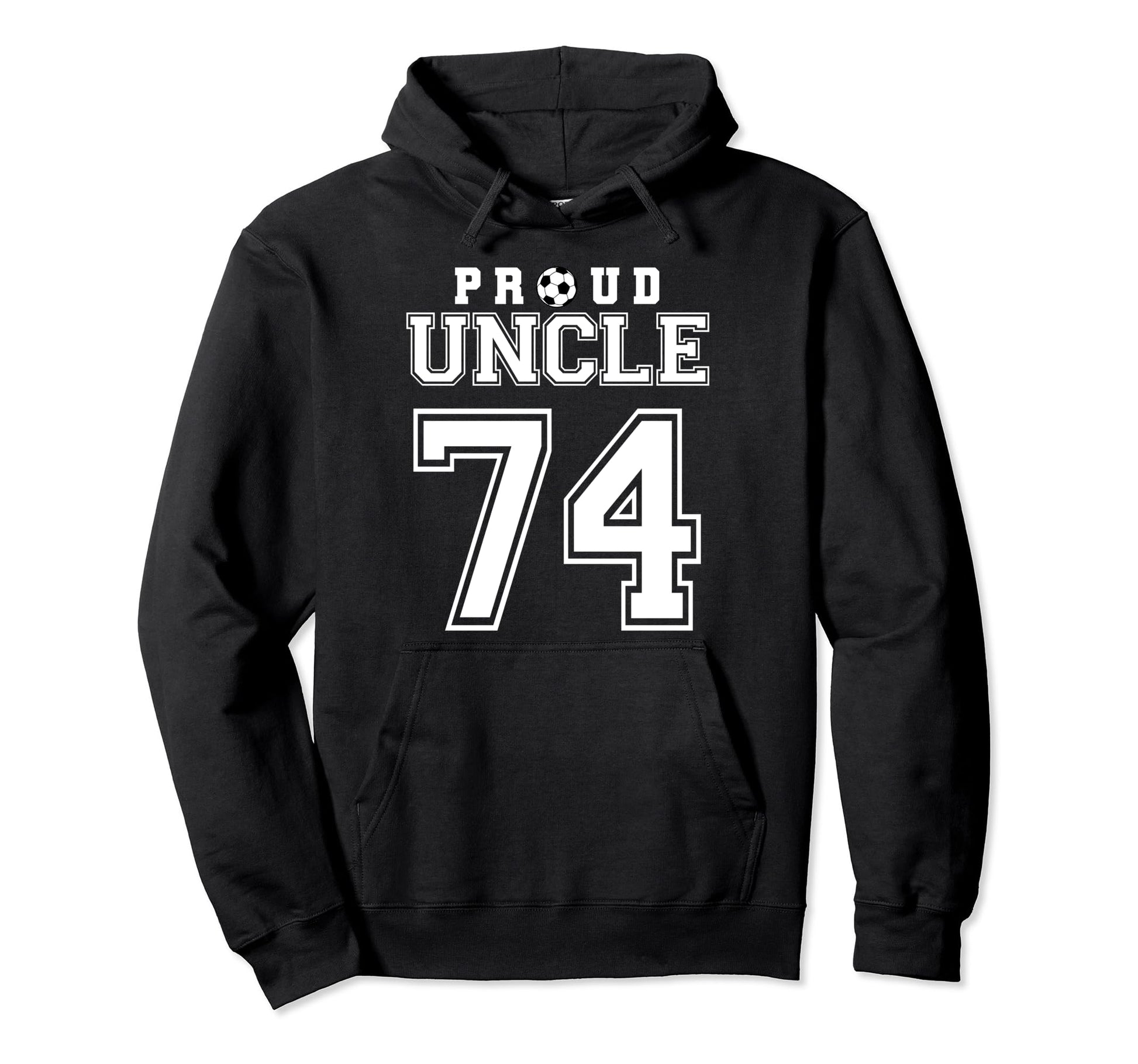 Number 74 Custom Proud Soccer Futbol Hoodie - Minimalist Print Unisex - T-Shirt, Sweatshirt, Hoodie