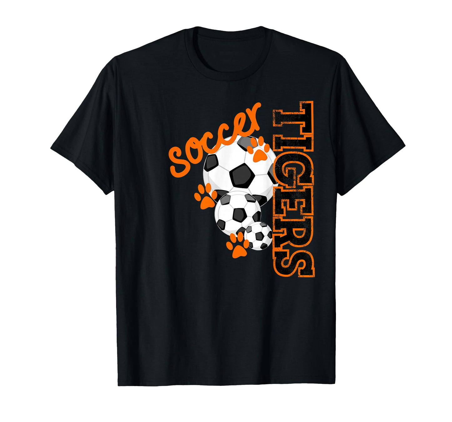 Tigers Soccer Ball Football T-Shirt - Casual Everyday Wear for Adults - T-Shirt, Sweatshirt, Hoodie