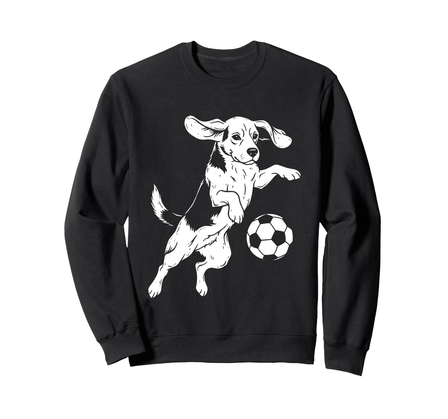 Beagle Soccer Player Funny Dog Sweatshirt - Aesthetic Graphic for Adults - T-Shirt, Sweatshirt, Hoodie