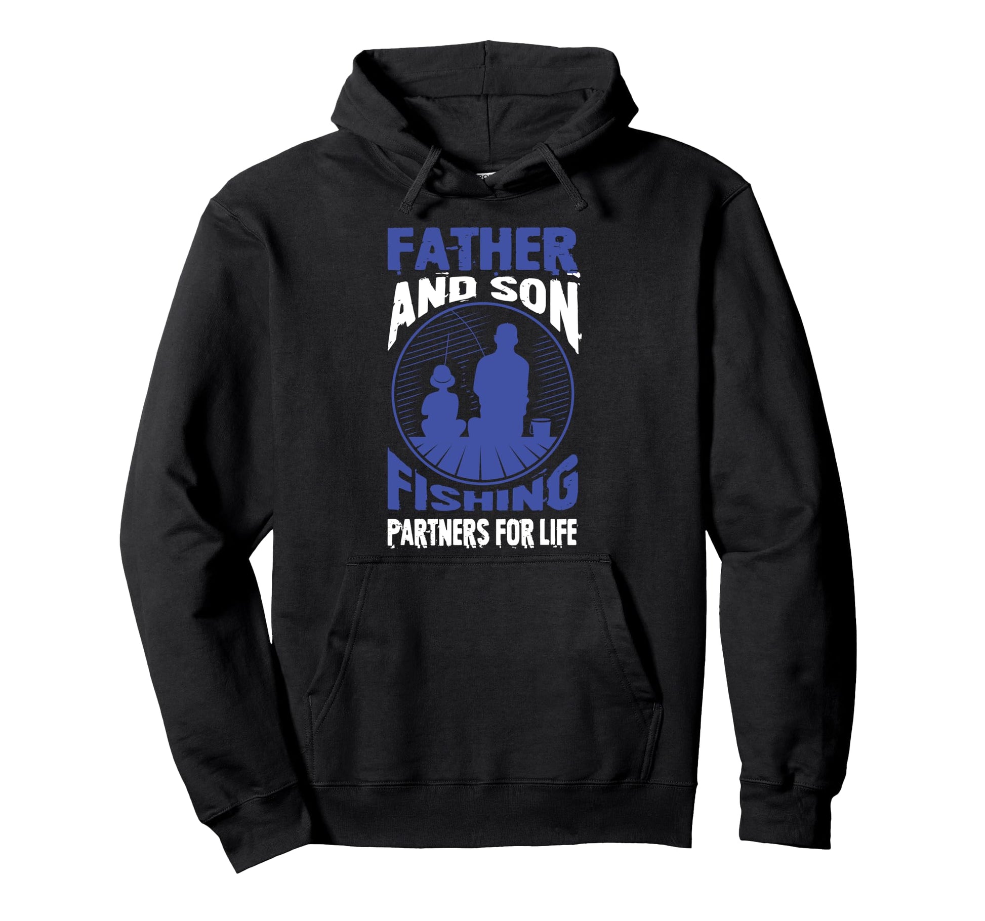 Father And Son Fishing Partners Life Hoodie - Aesthetic Graphic for Adults - T-Shirt, Sweatshirt, Hoodie