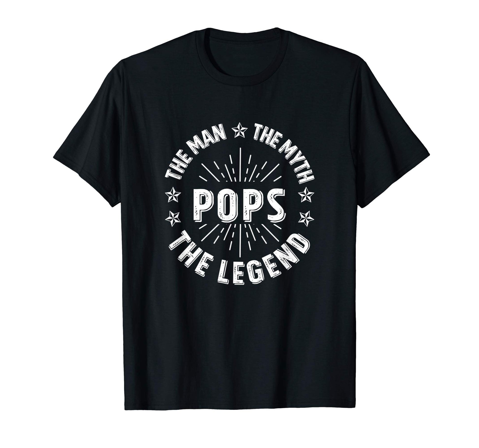 Dad Pops Myth Legend Grandfather Dads T-Shirt - Graphic Print Men Women - T-Shirt, Sweatshirt, Hoodie