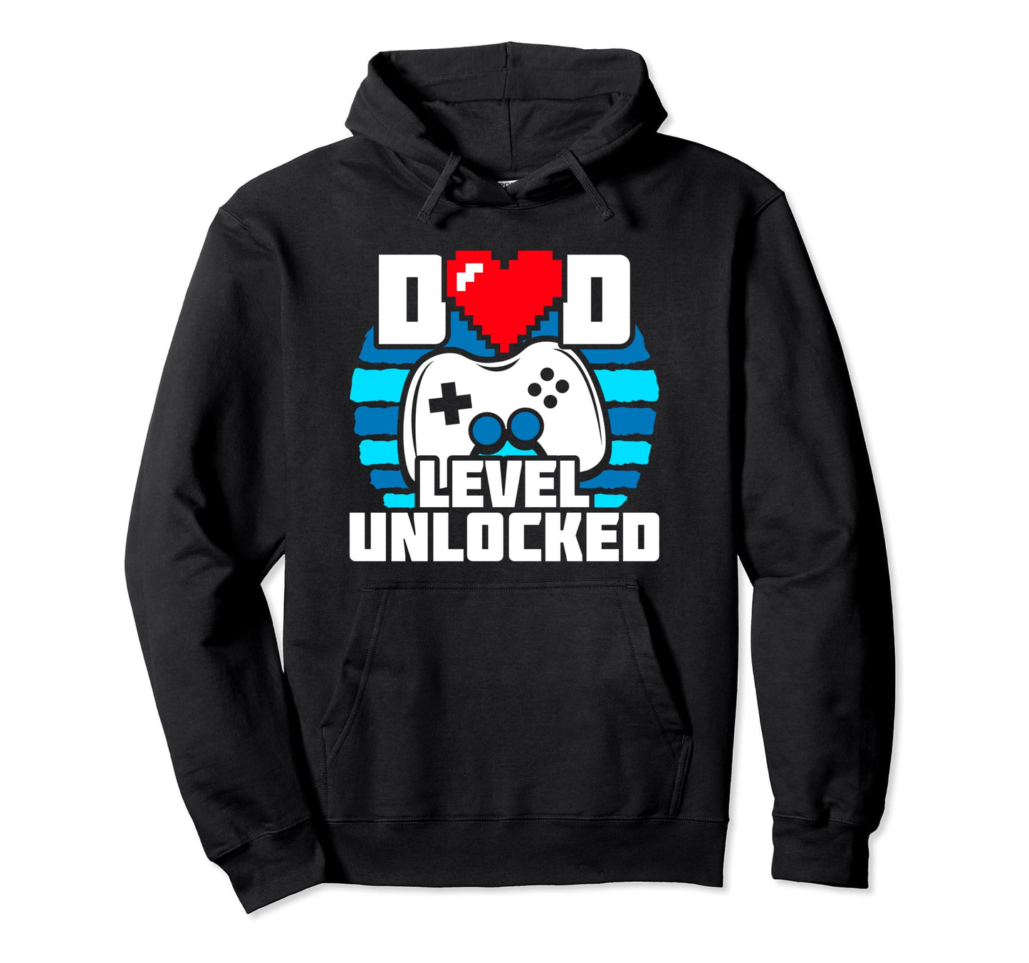 New Dad Level Unlocked Gamer Dad Hoodie - Minimalist Print for Adults - T-Shirt, Sweatshirt, Hoodie