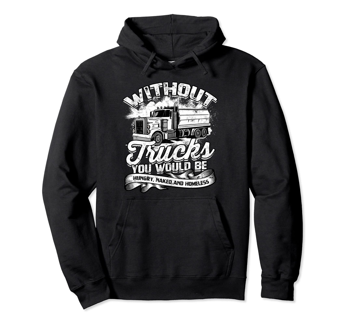 Truck Driver Dad Big Rig Semi Trailer Hoodie - Trendy Graphic for Adults - T-Shirt, Sweatshirt, Hoodie