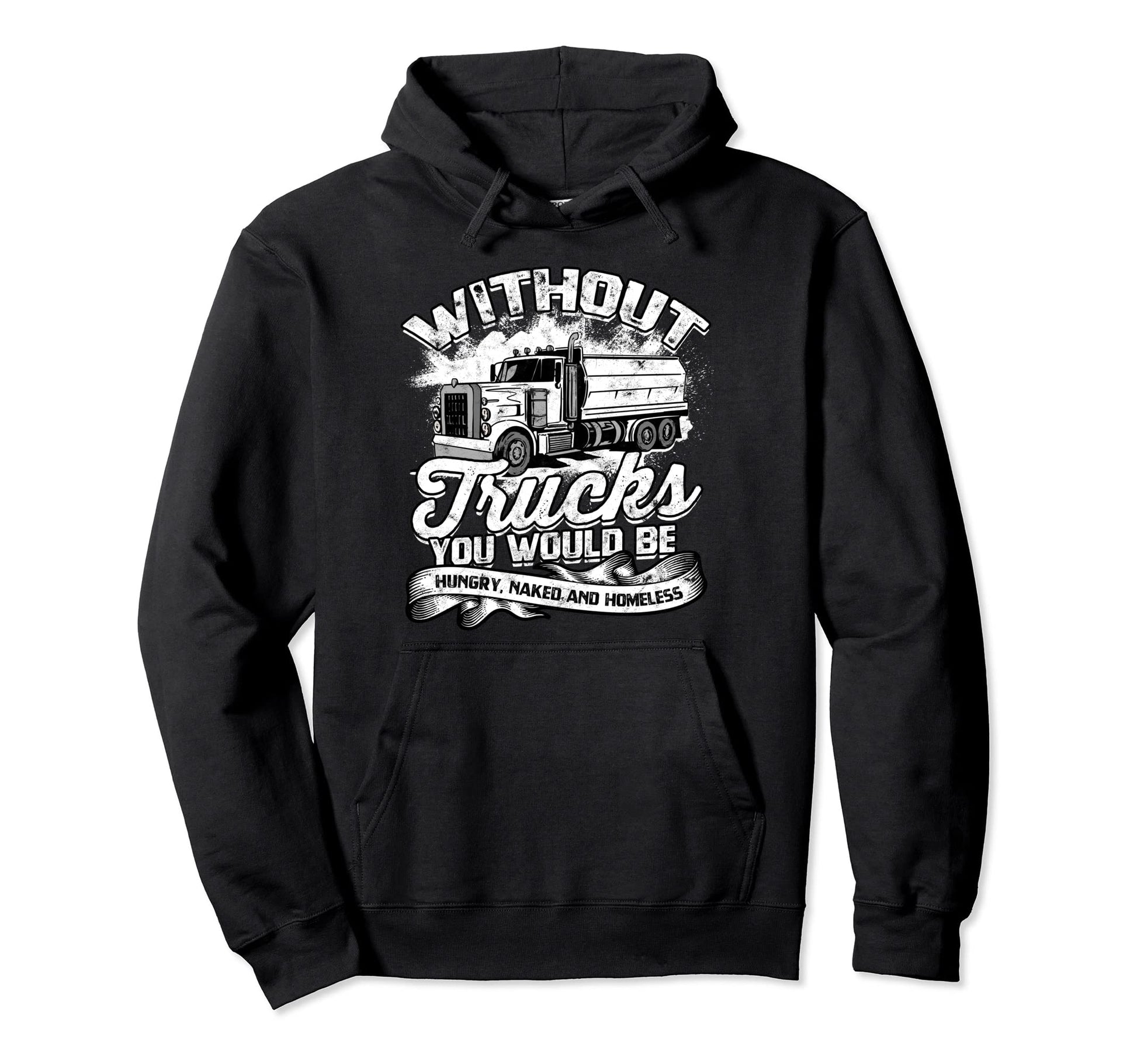 Truck Driver Dad Big Rig Semi Trailer Hoodie - Trendy Graphic for Adults - T-Shirt, Sweatshirt, Hoodie