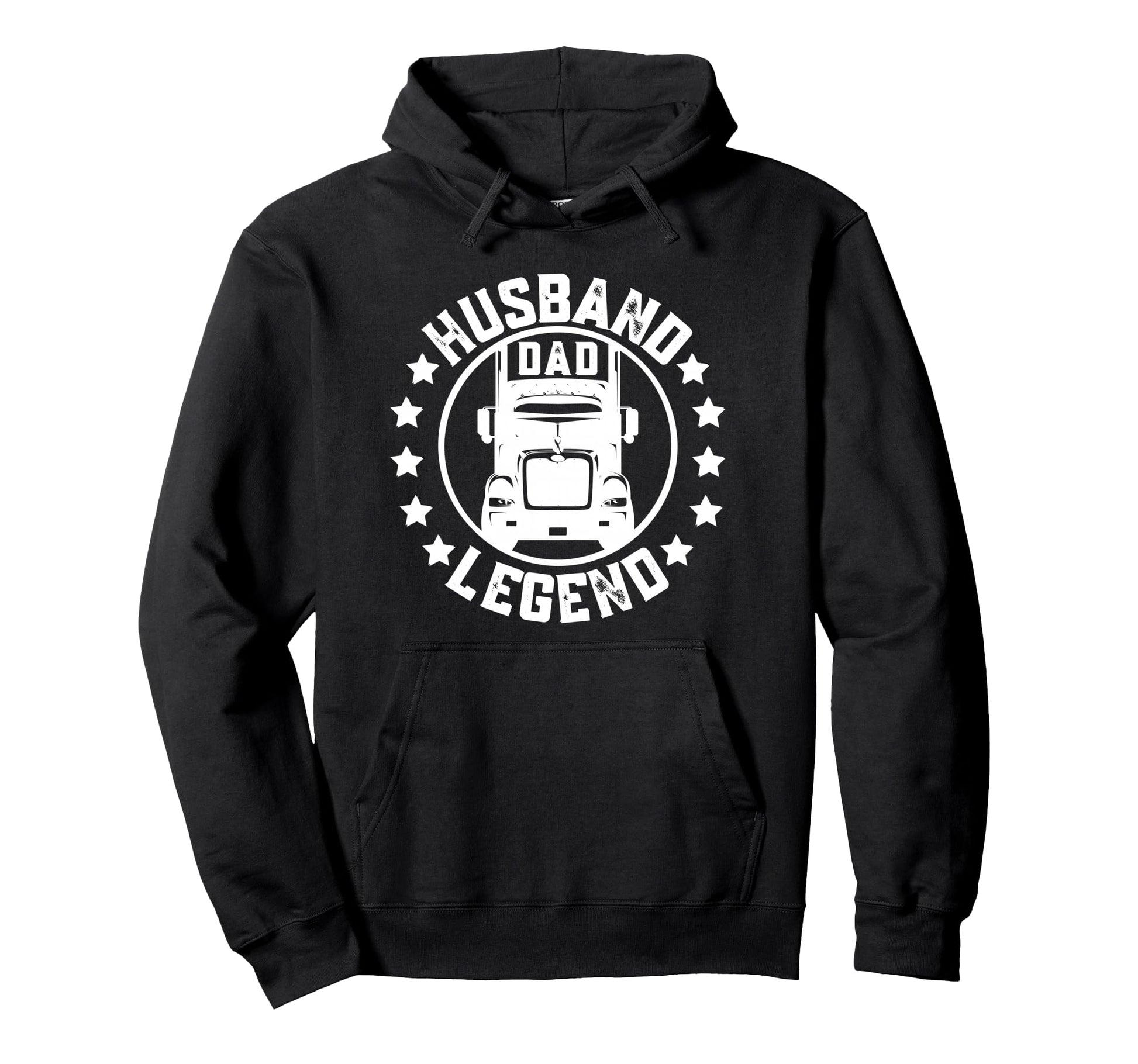 Husband Dad Trucker Legend Fathers Day Hoodie - Streetwear Style Unisex - T-Shirt, Sweatshirt, Hoodie