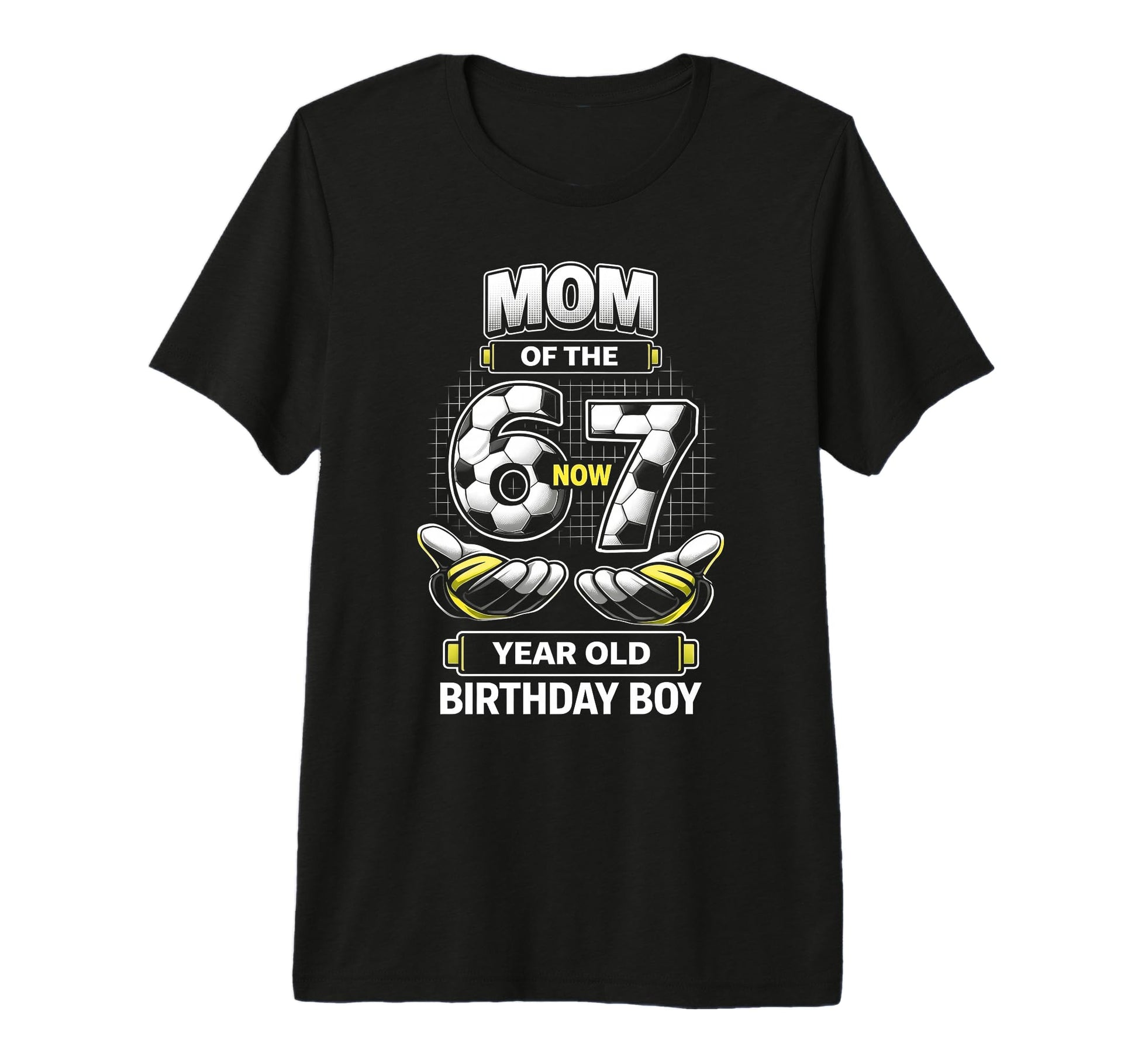 Birthday I Was 6 Now Im 7 Six Seven Soccer T-Shirt - Trendy Graphic Unisex - T-Shirt, Sweatshirt, Hoodie