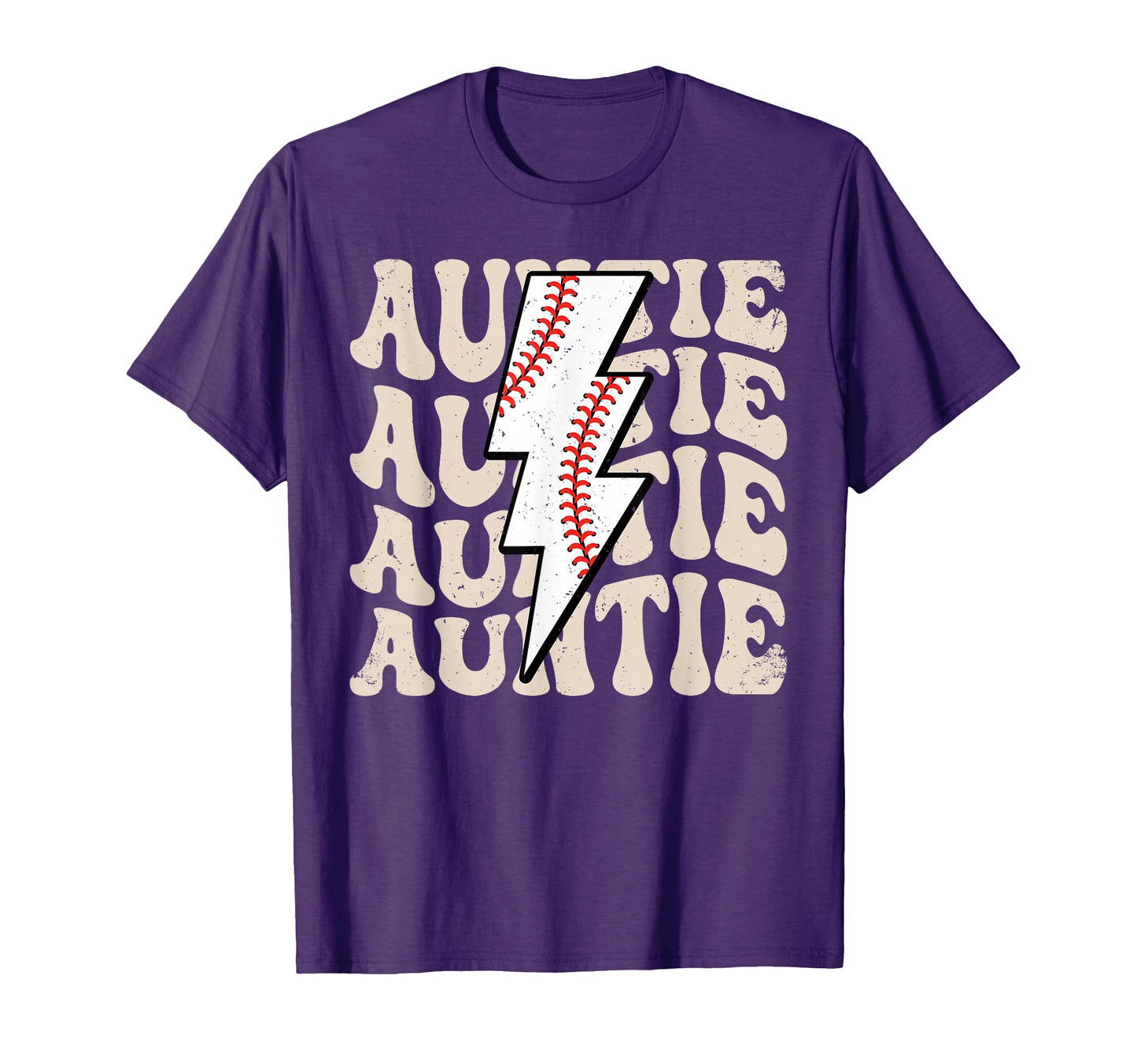 Lightning Groovy Proud Aunt T-Shirt - Casual Everyday Wear Men Women - T-Shirt, Sweatshirt, Hoodie