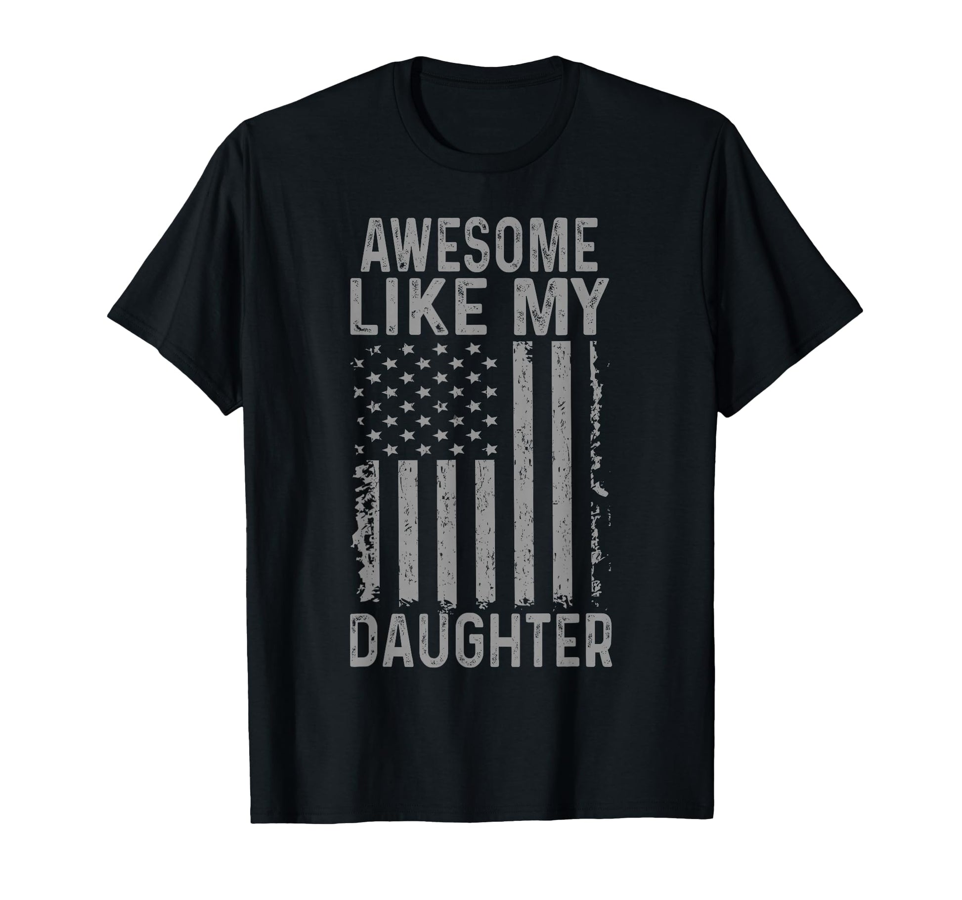 Awesome Like My Daughter Funny Dad From T-Shirt - Custom Art Print Unisex - T-Shirt, Sweatshirt, Hoodie