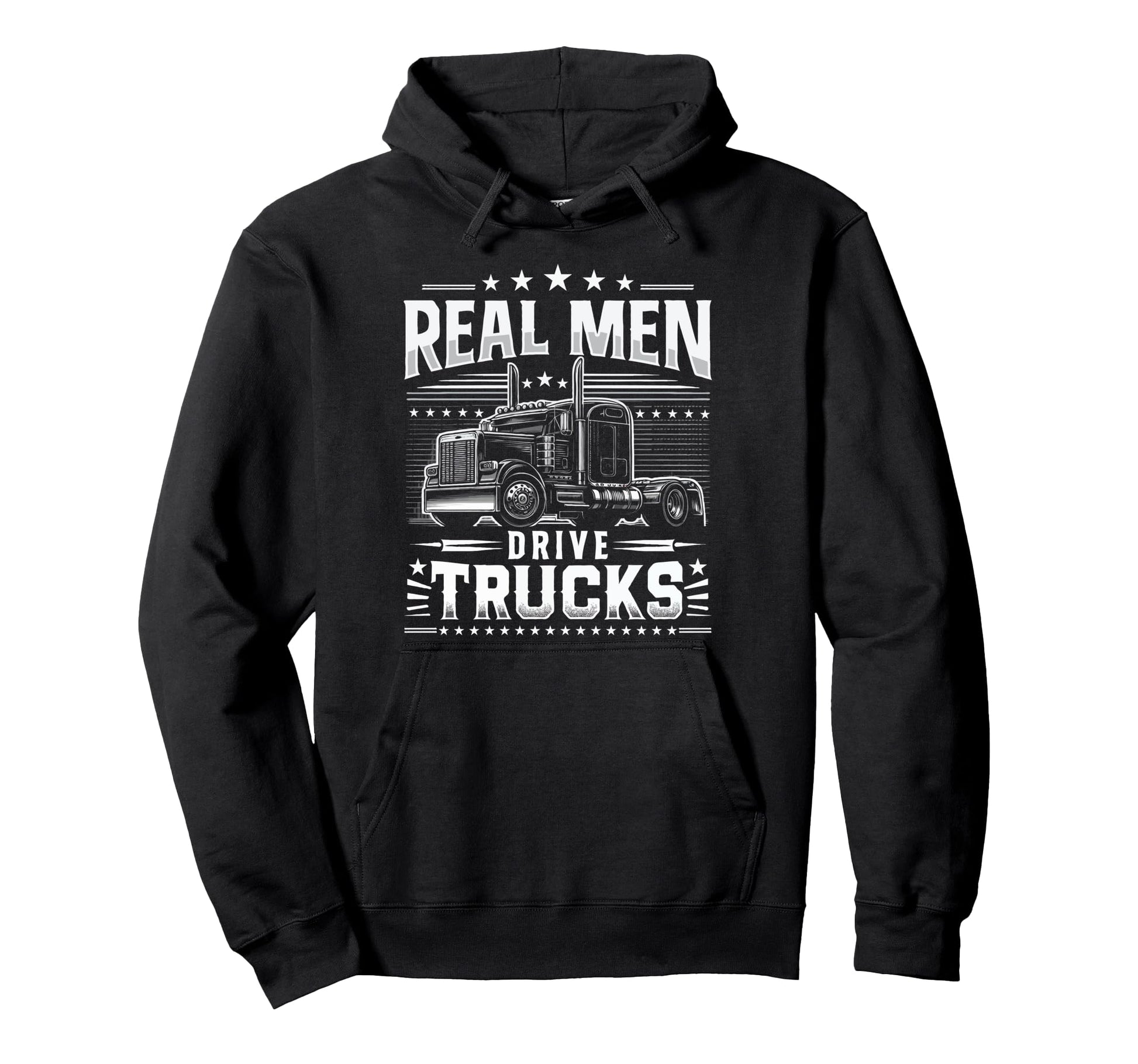 Real Drive Trucks Truck Driver Dad Hoodie - Graphic Print Men Women - T-Shirt, Sweatshirt, Hoodie