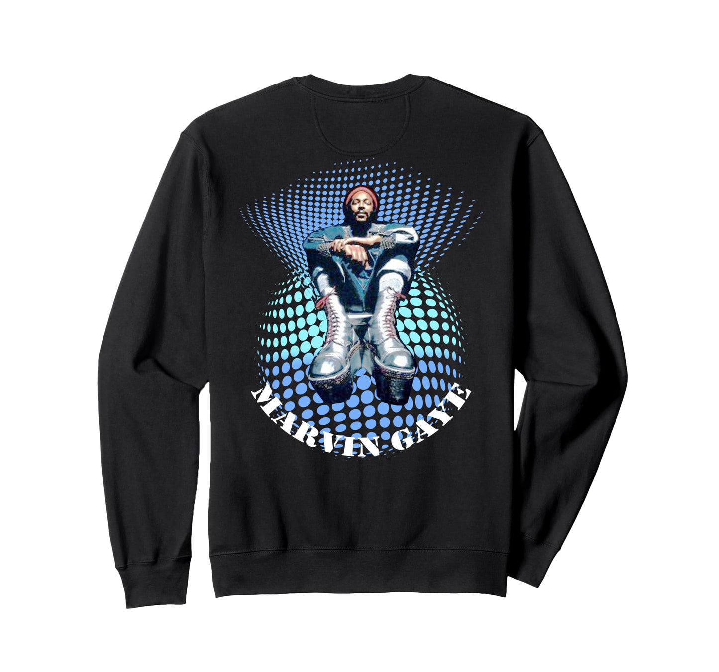 Marvin Gaye 002 Back Printed Sweatshirt - Unique Graphic for Adults - T-Shirt, Sweatshirt, Hoodie