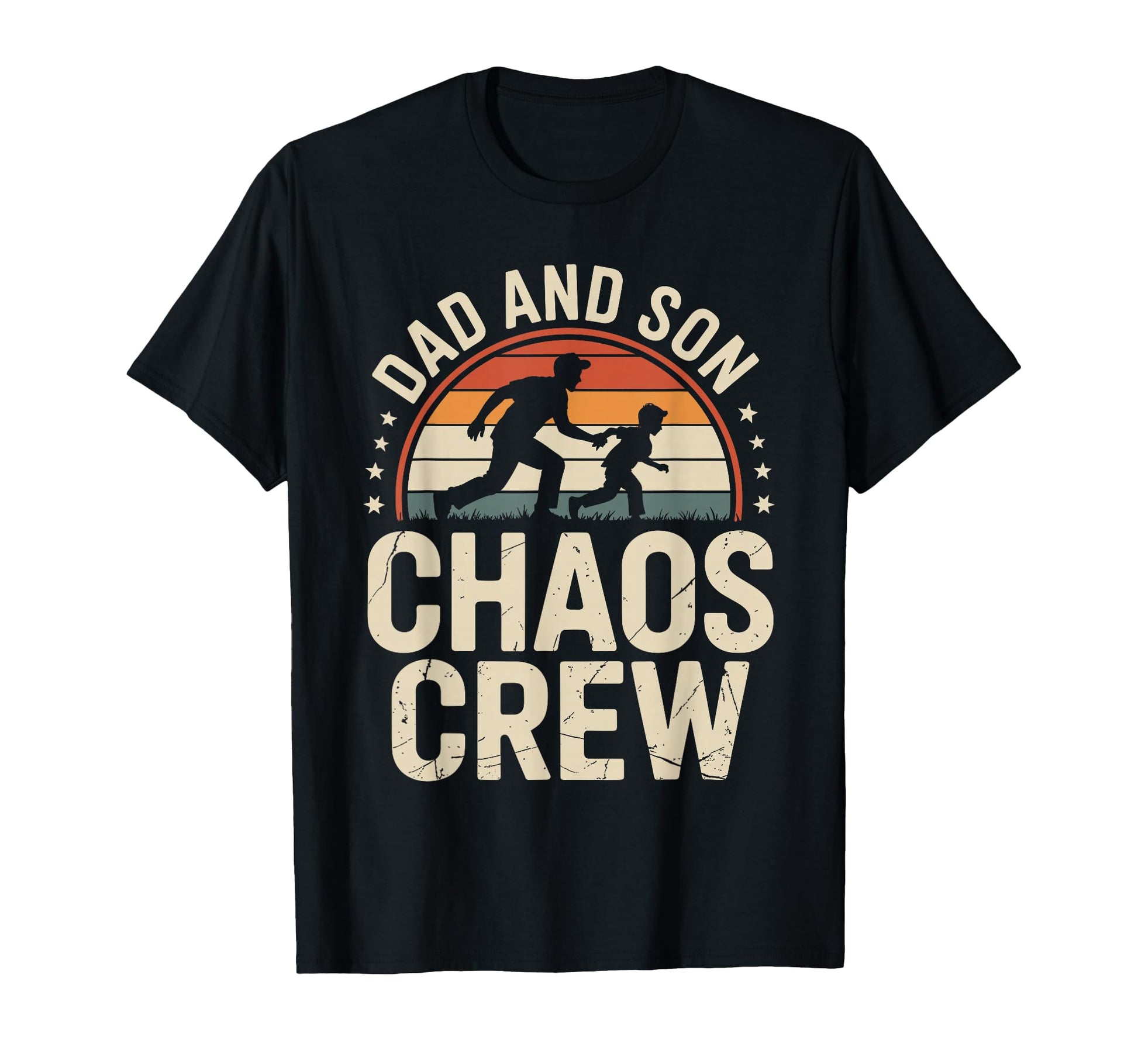 Dad And Son Chaos Crew Funny Matching T-Shirt - Unique Graphic for Adults - T-Shirt, Sweatshirt, Hoodie